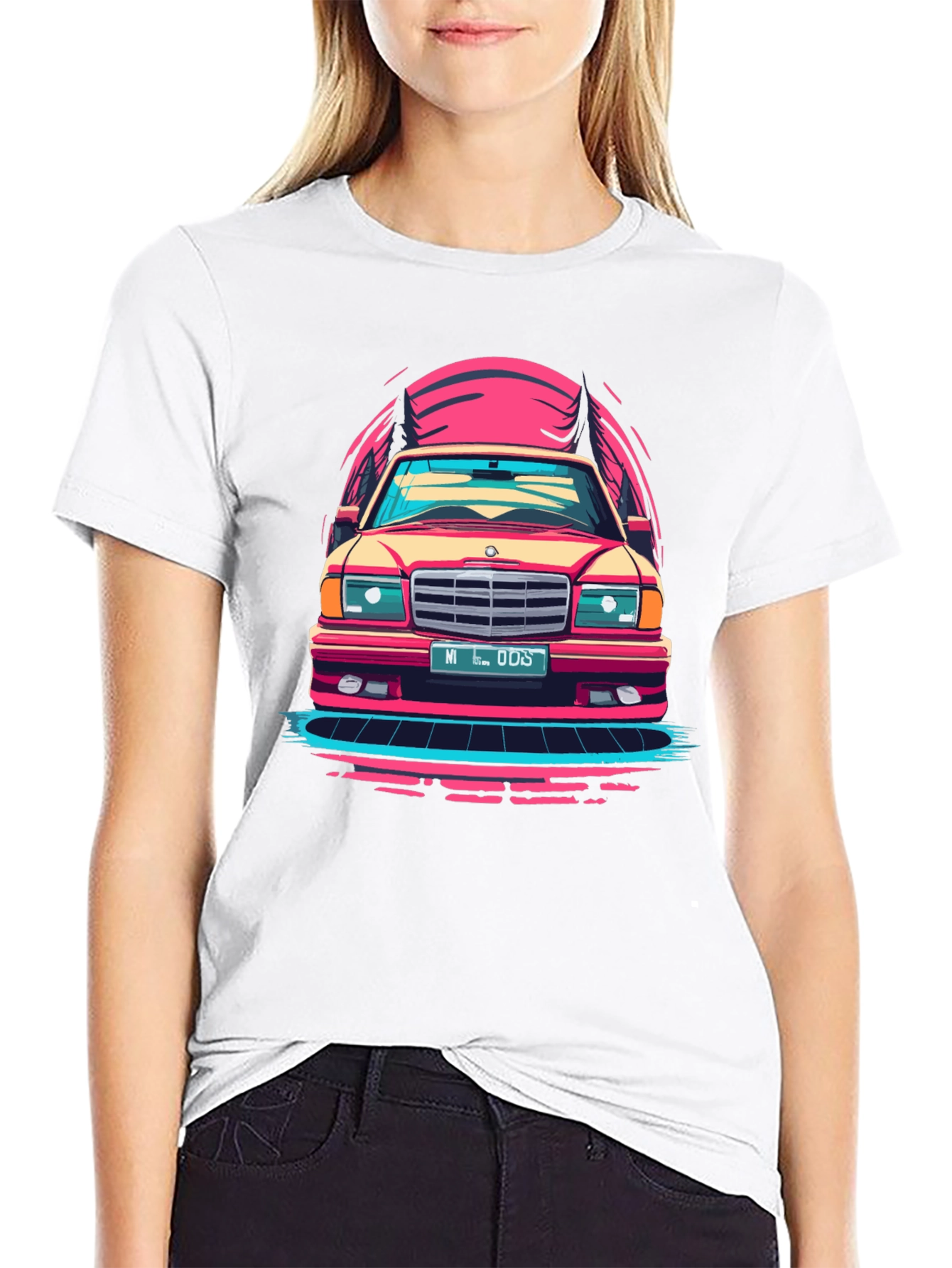 Retro Car Graphic T-Shirt - Classic Ride Design