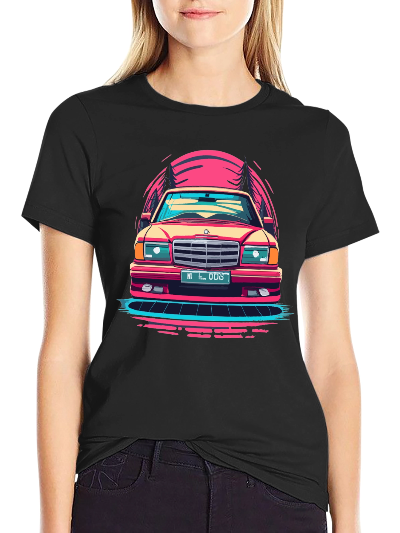 Retro Car Graphic T-Shirt - Classic Ride Design