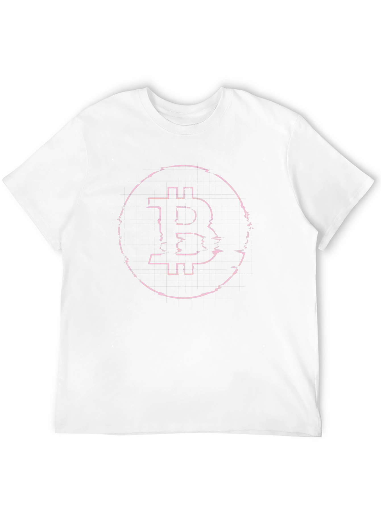 Bitcoin Glitch Tee - Crypto Style