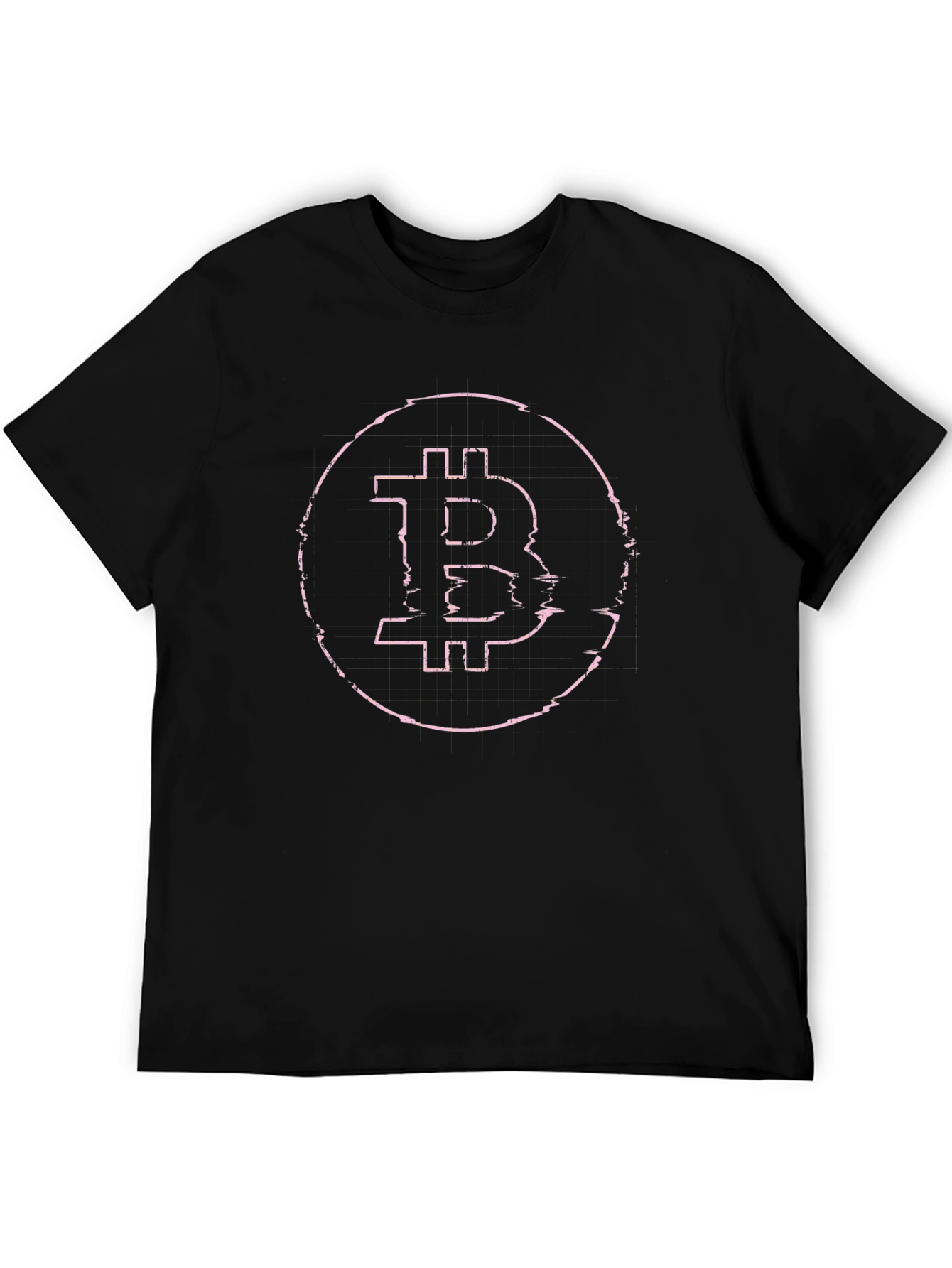 Bitcoin Glitch Tee - Crypto Style