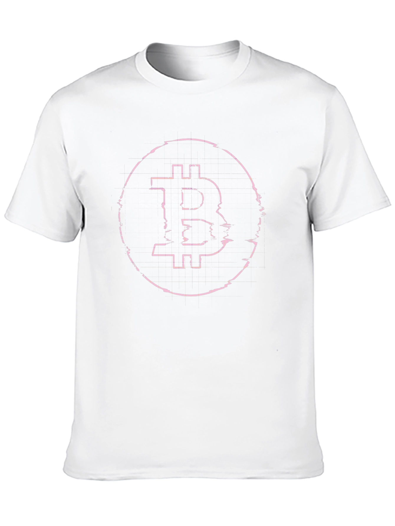 Bitcoin Glitch Tee - Crypto Style