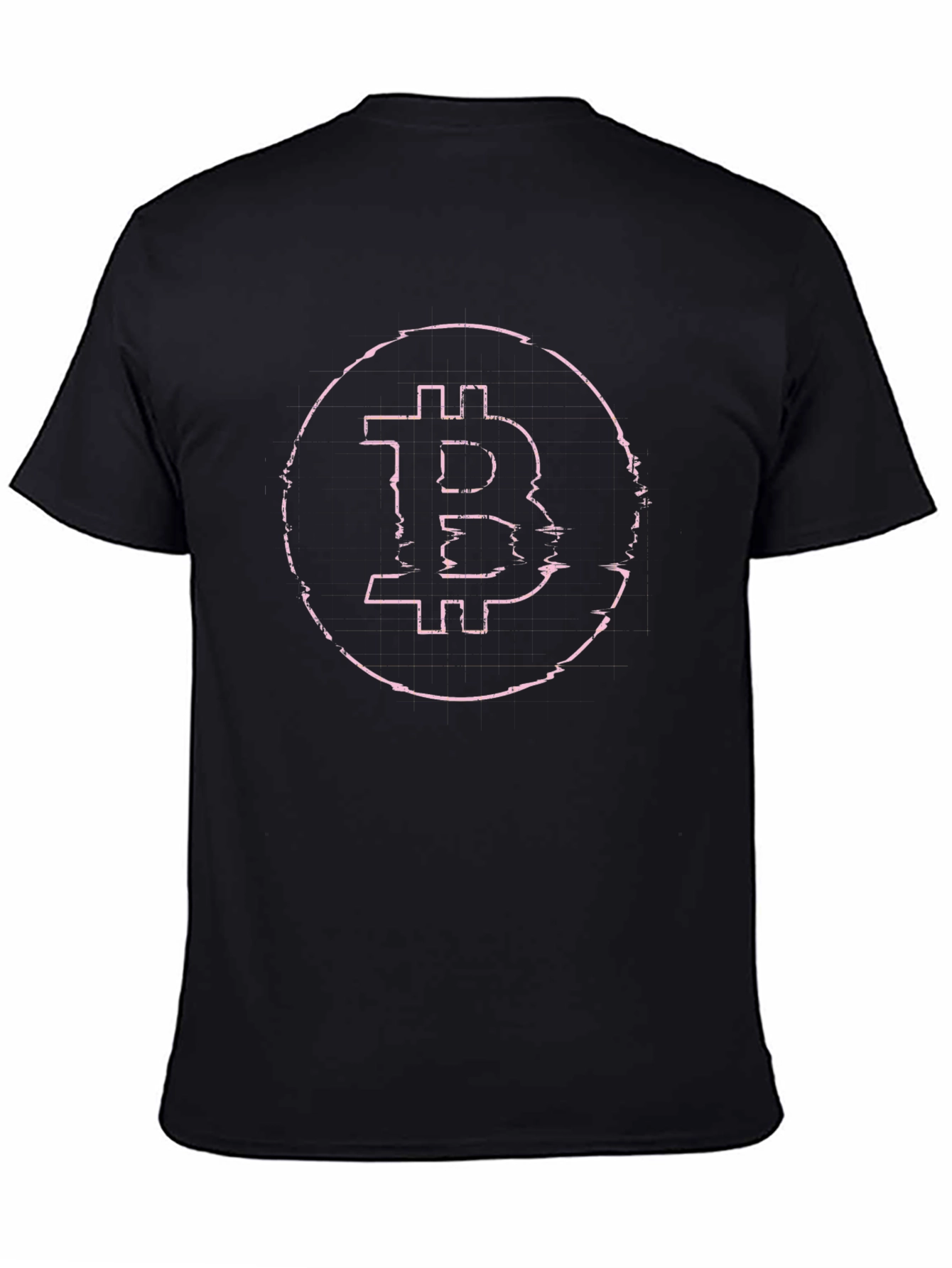 Bitcoin Glitch Tee - Crypto Style