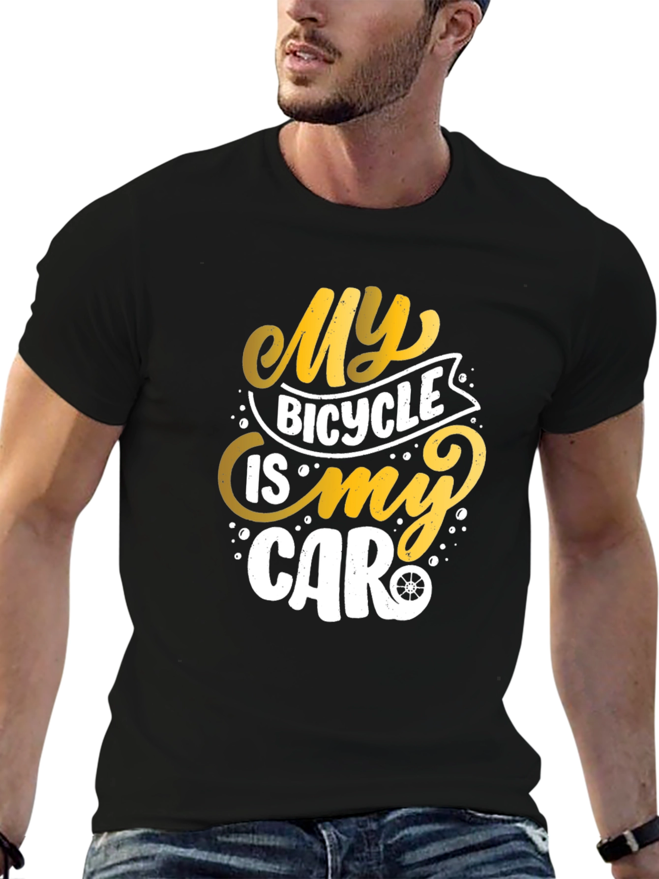 My Bicycle Is My Car Graphic T-Shirt