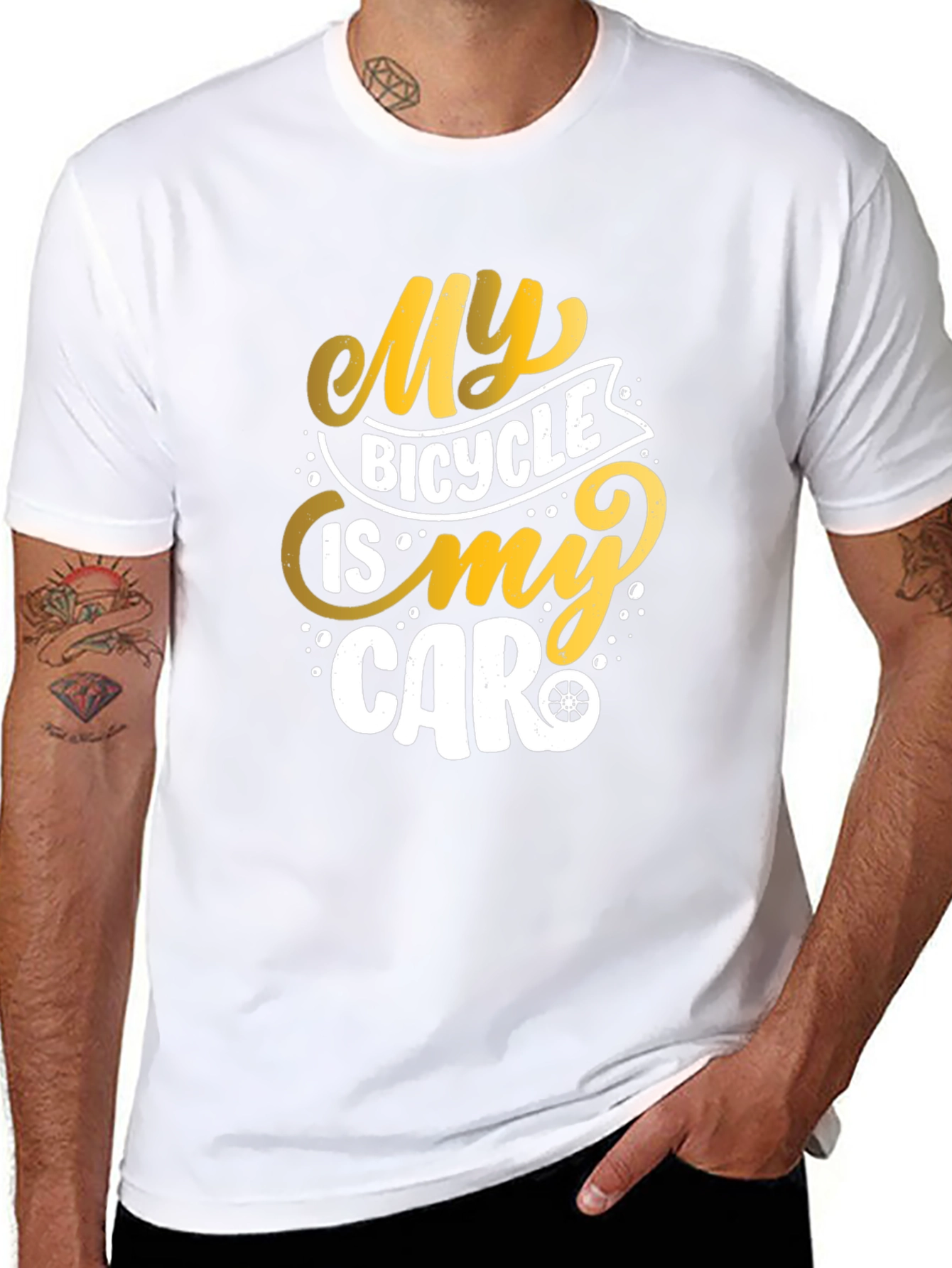 My Bicycle Is My Car Graphic T-Shirt