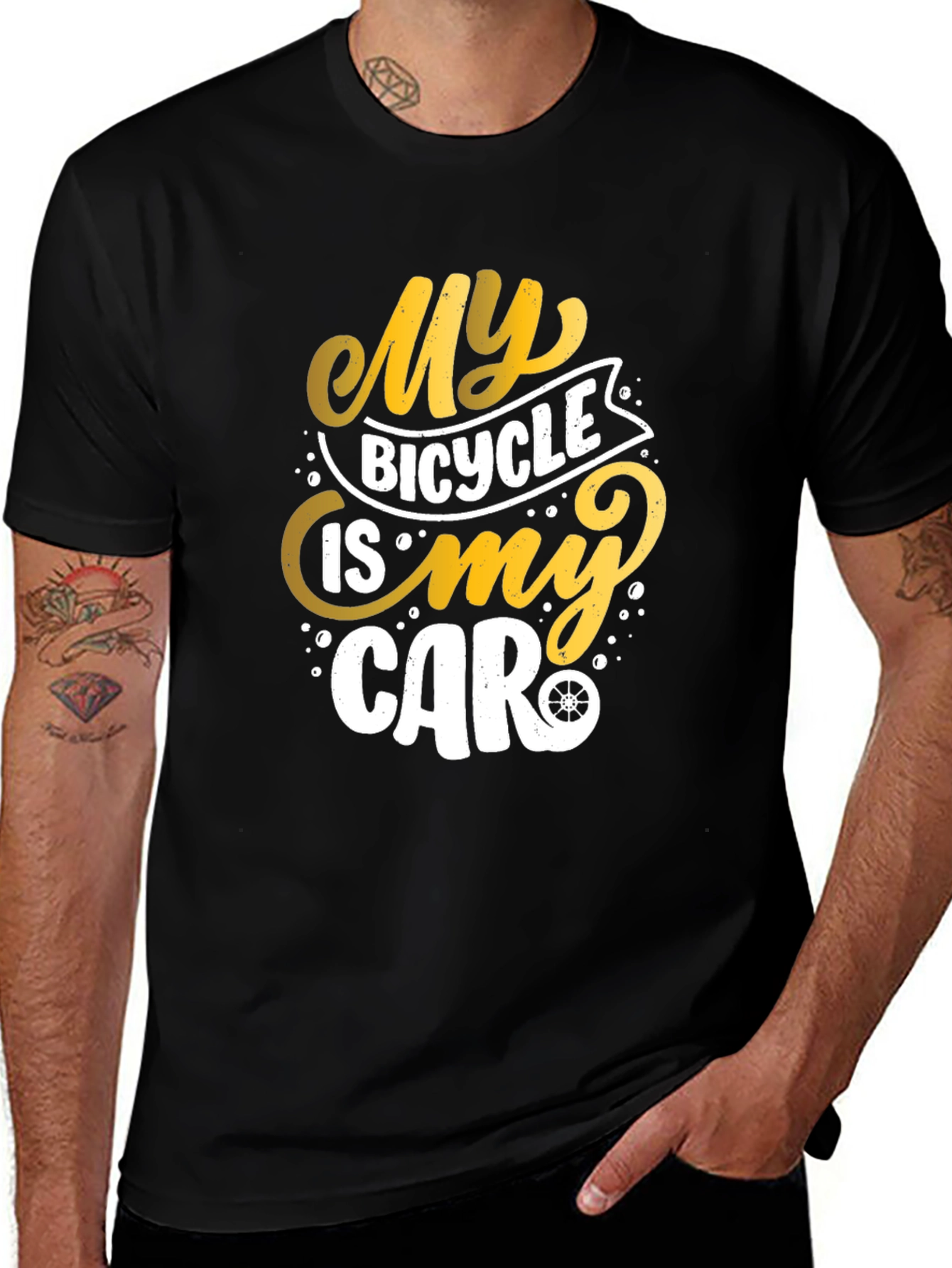 My Bicycle Is My Car Graphic T-Shirt