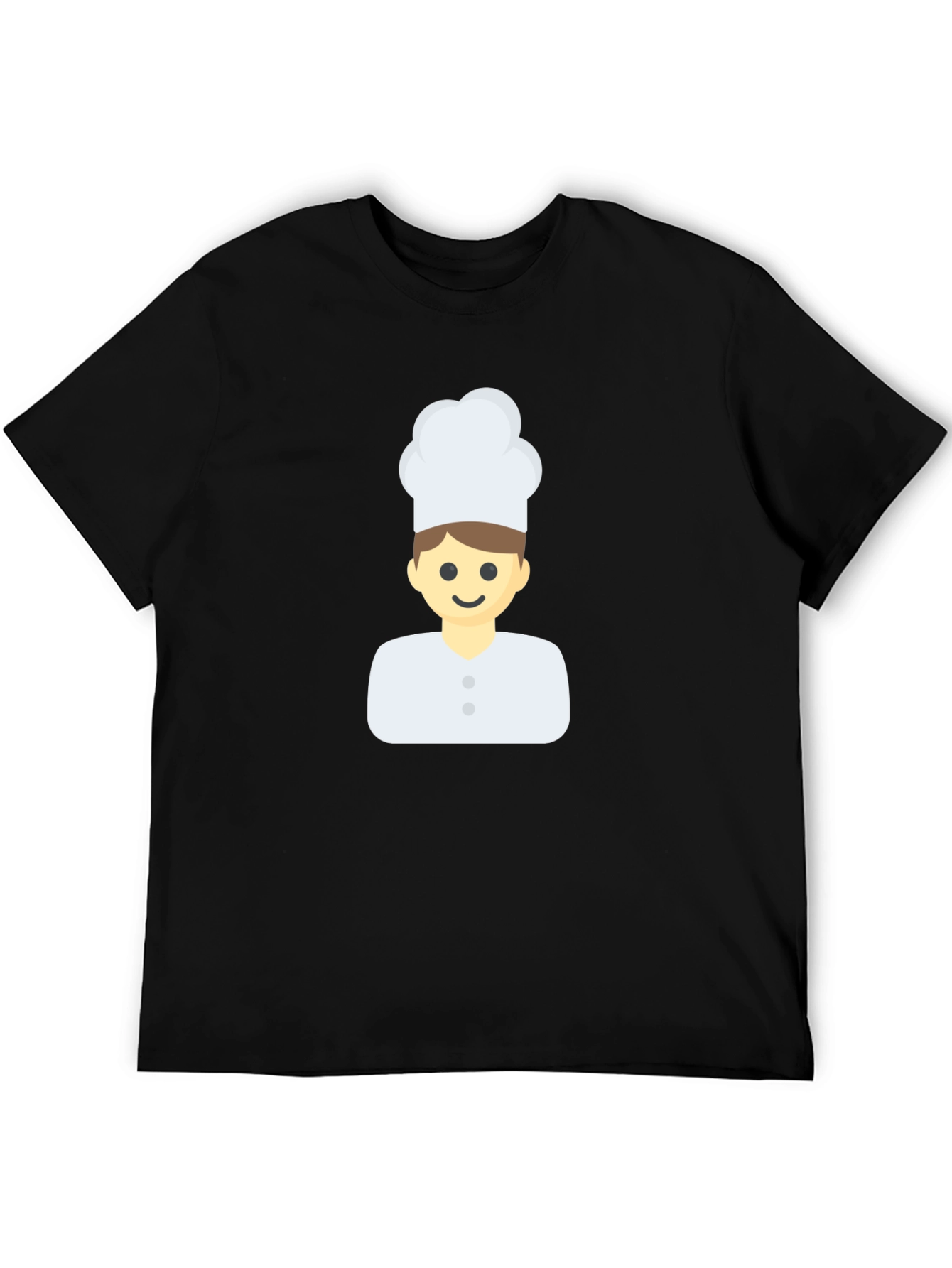 Chef Emoji Black T-Shirt