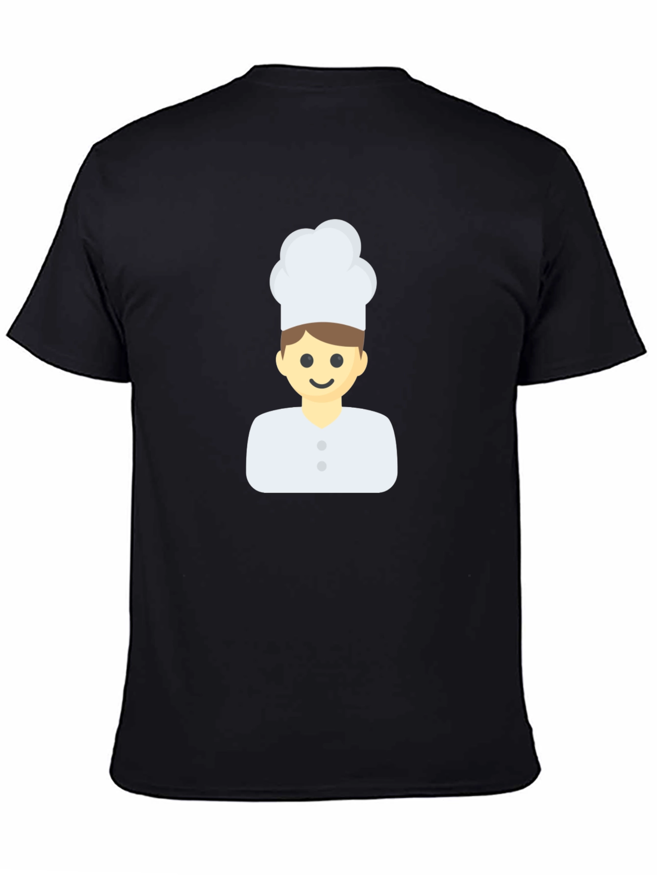 Chef Emoji Black T-Shirt