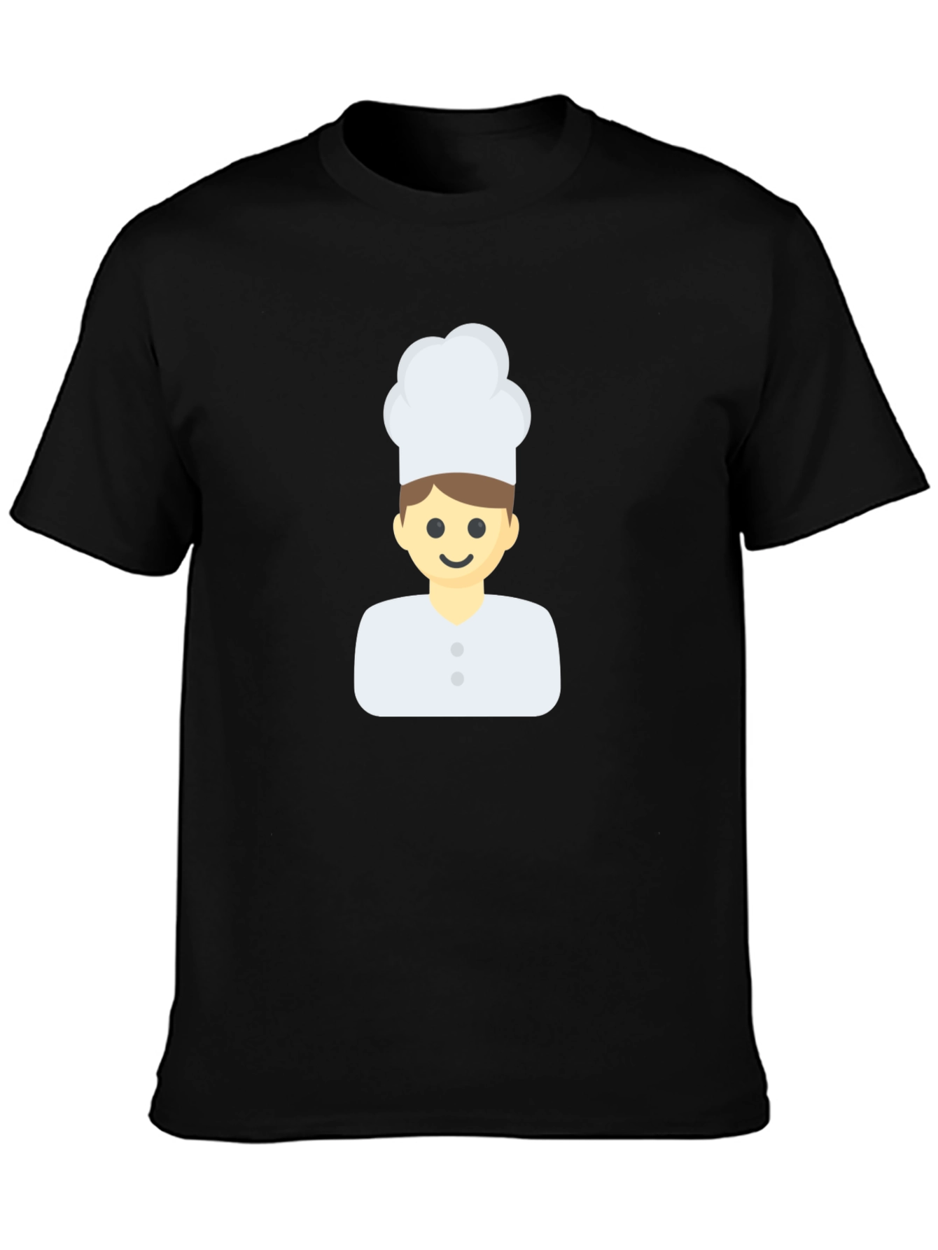 Chef Emoji Black T-Shirt