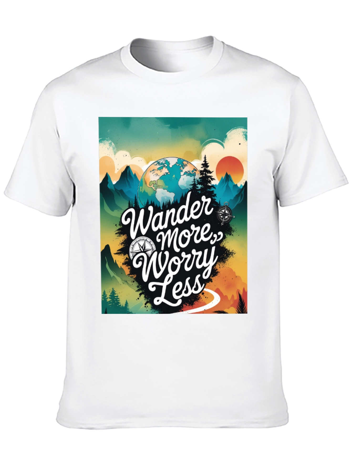 Wander More Worry Less Graphic Tee