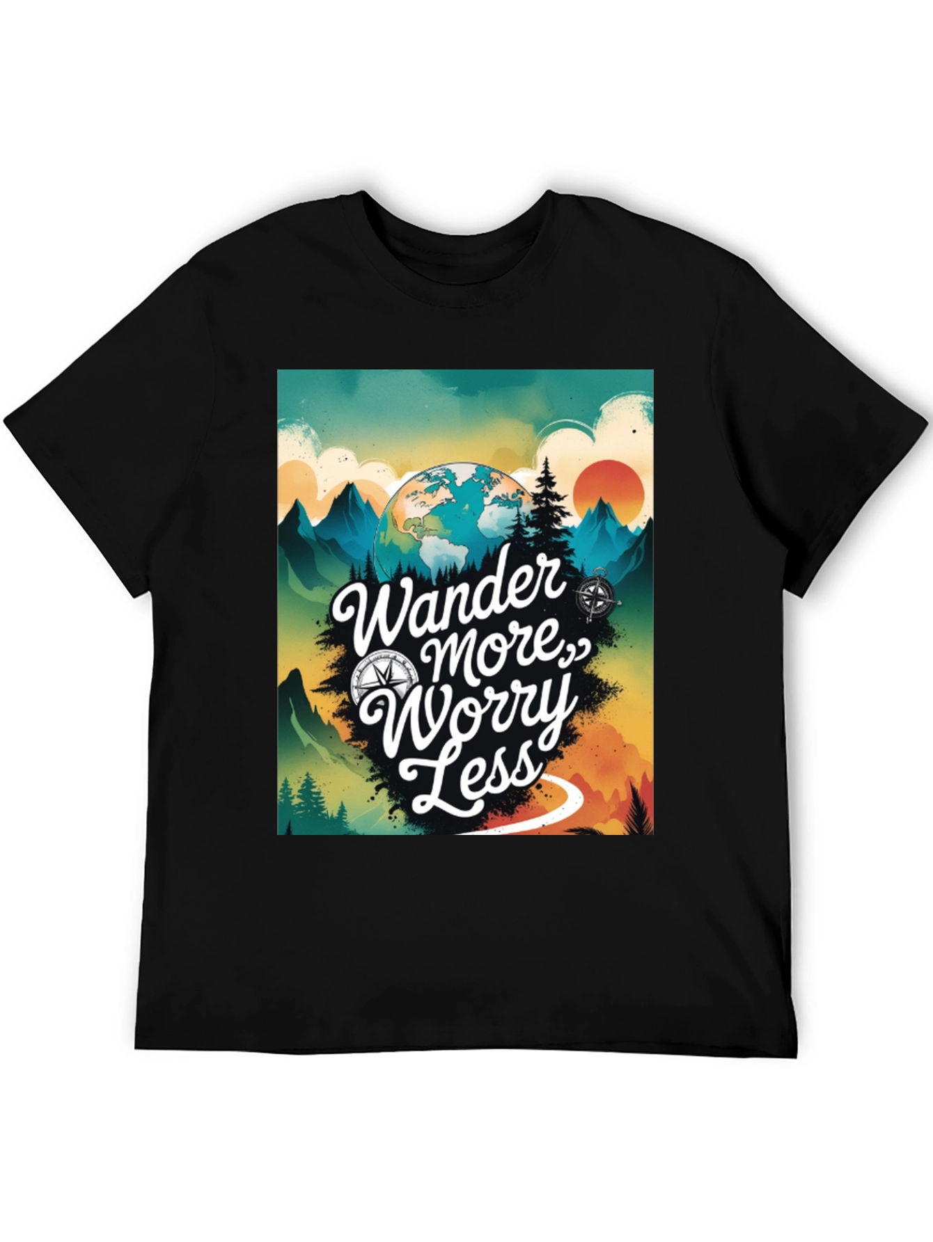 Wander More Worry Less Graphic Tee