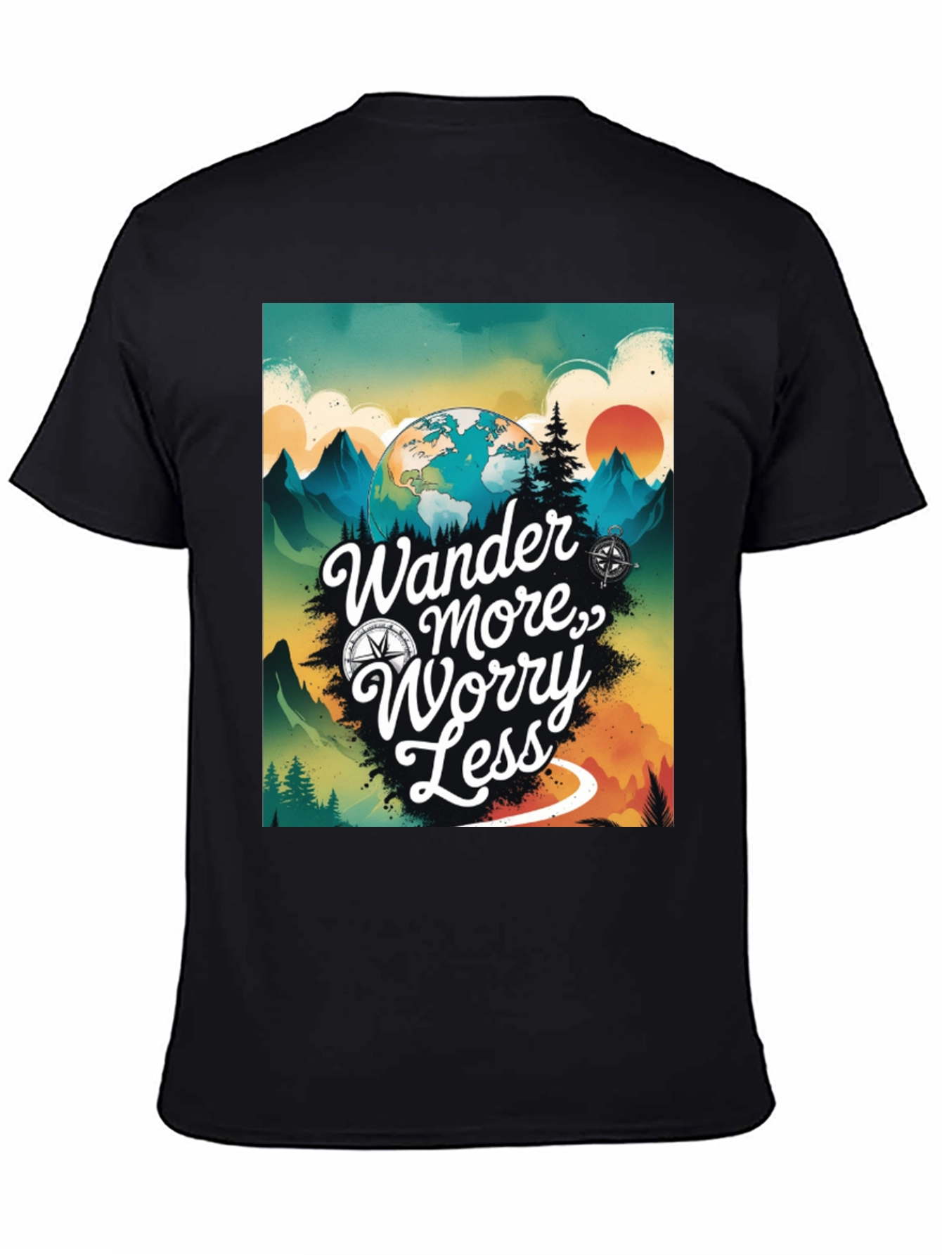 Wander More Worry Less Graphic Tee