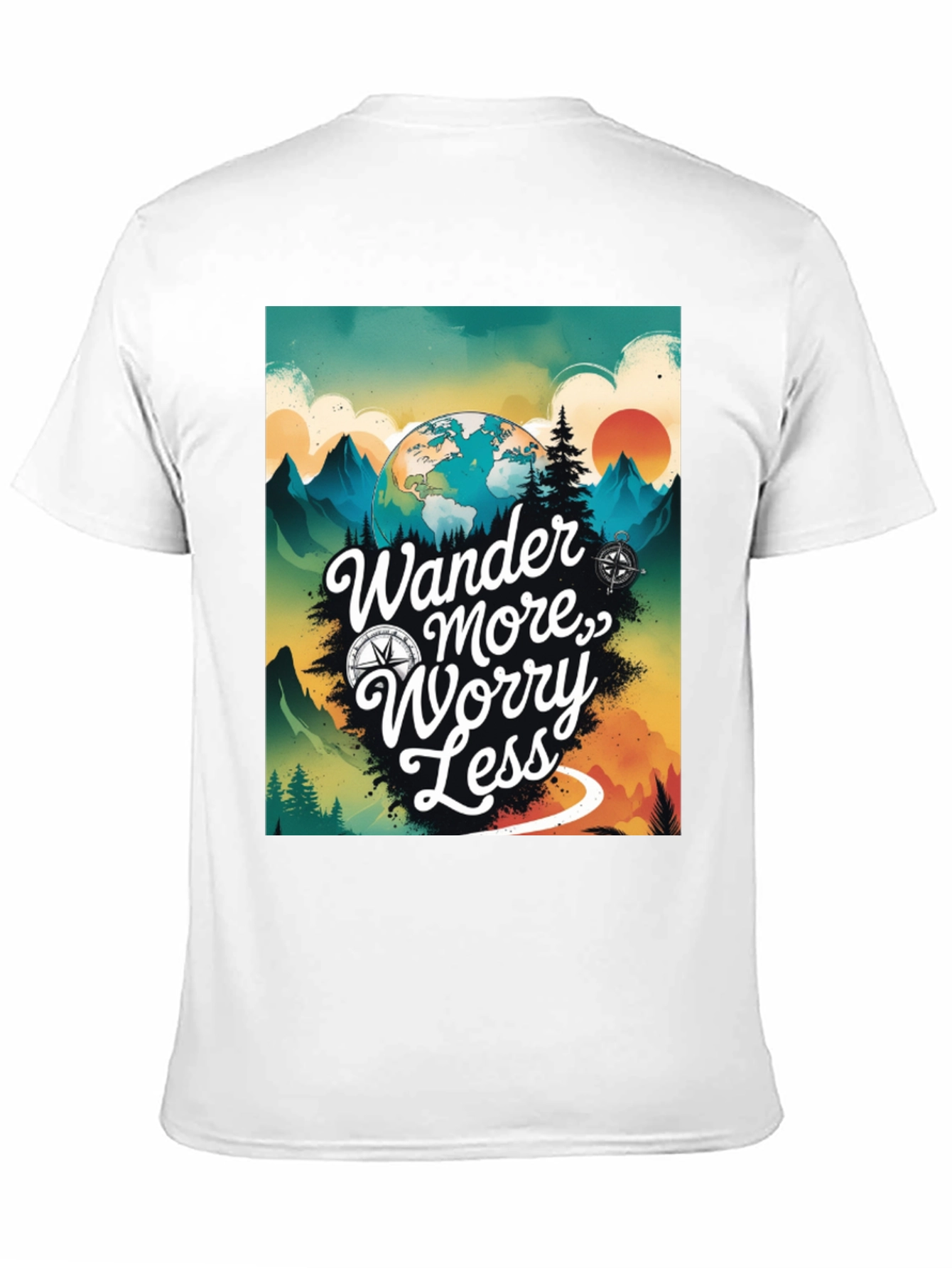 Wander More Worry Less Graphic Tee