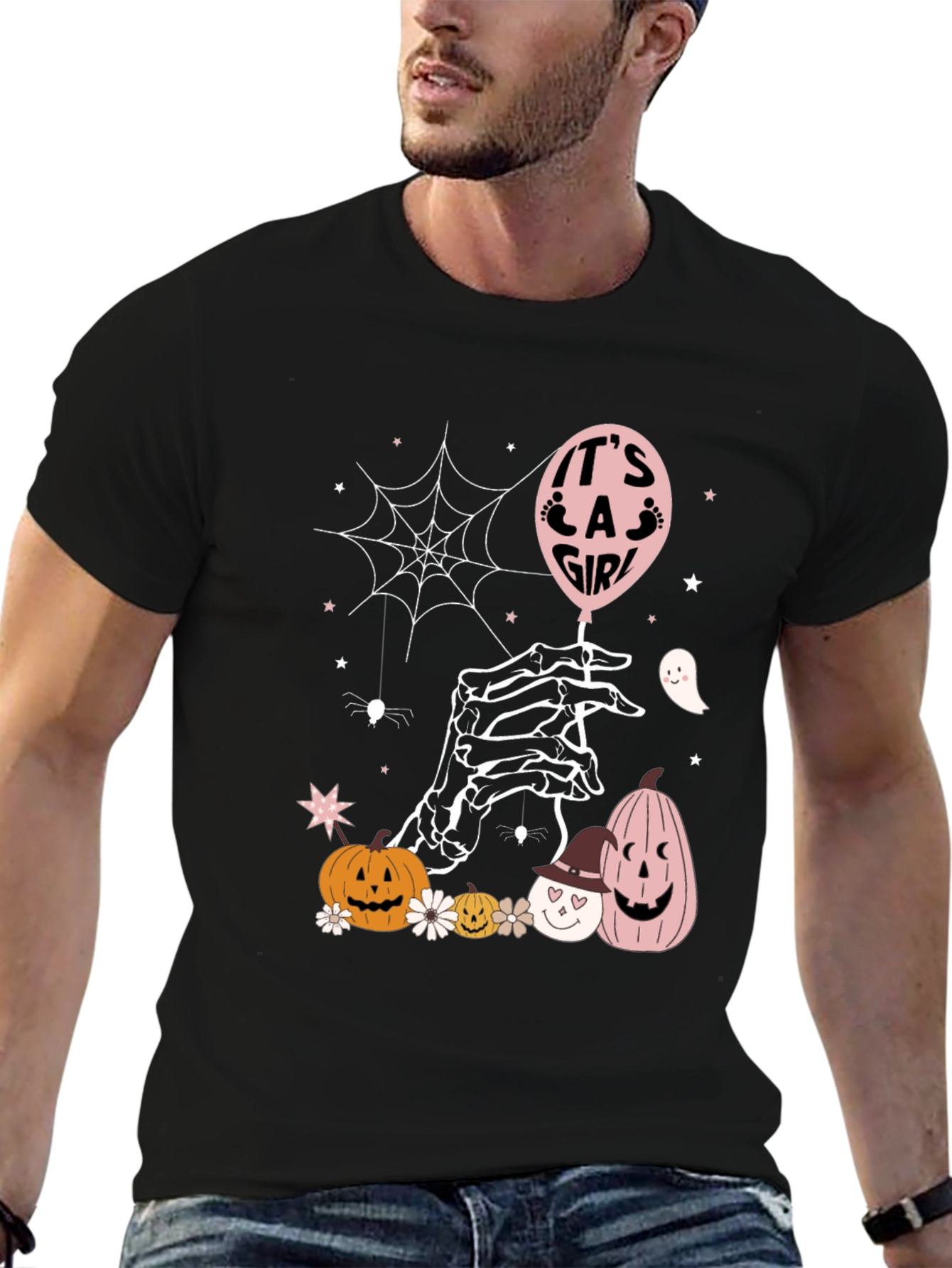 Its a Girl Halloween Baby Shower T-Shirt
