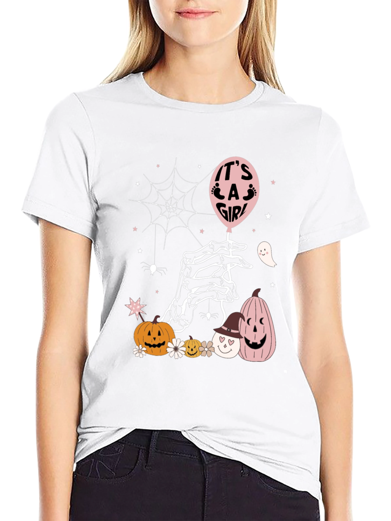Its a Girl Halloween Baby Shower T-Shirt