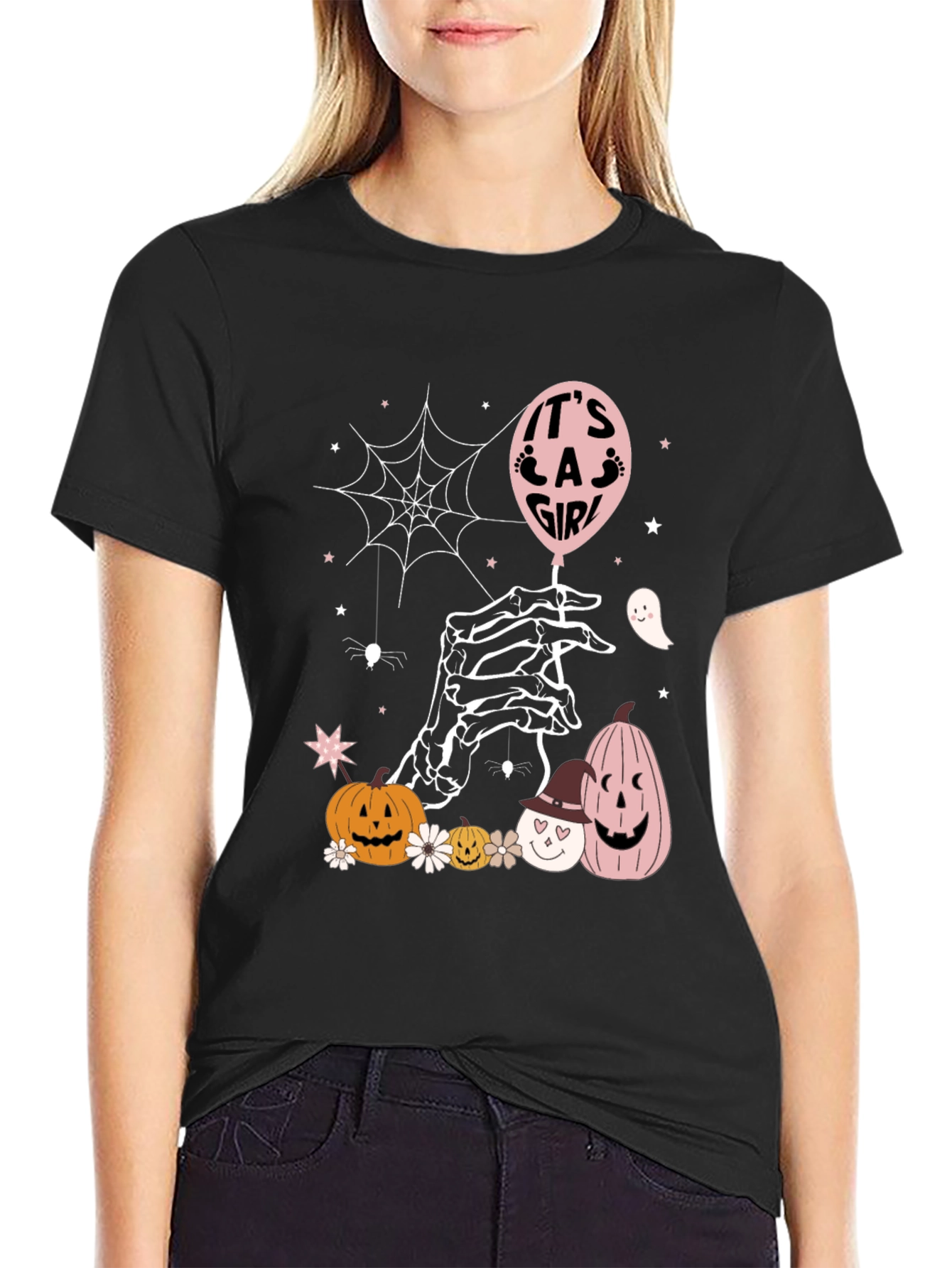 Its a Girl Halloween Baby Shower T-Shirt