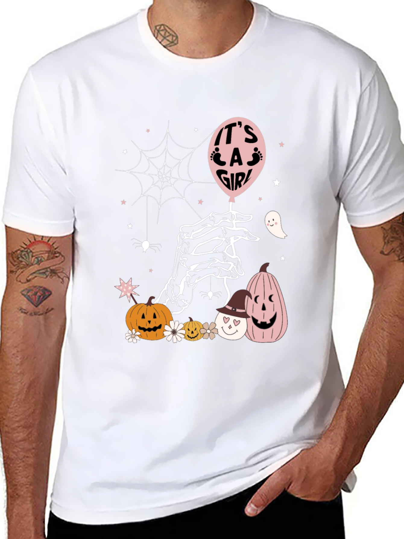 Its a Girl Halloween Baby Shower T-Shirt
