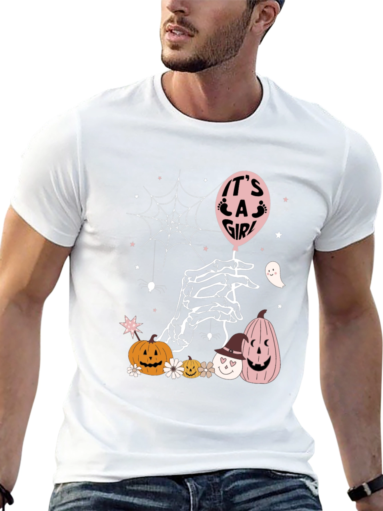 Its a Girl Halloween Baby Shower T-Shirt