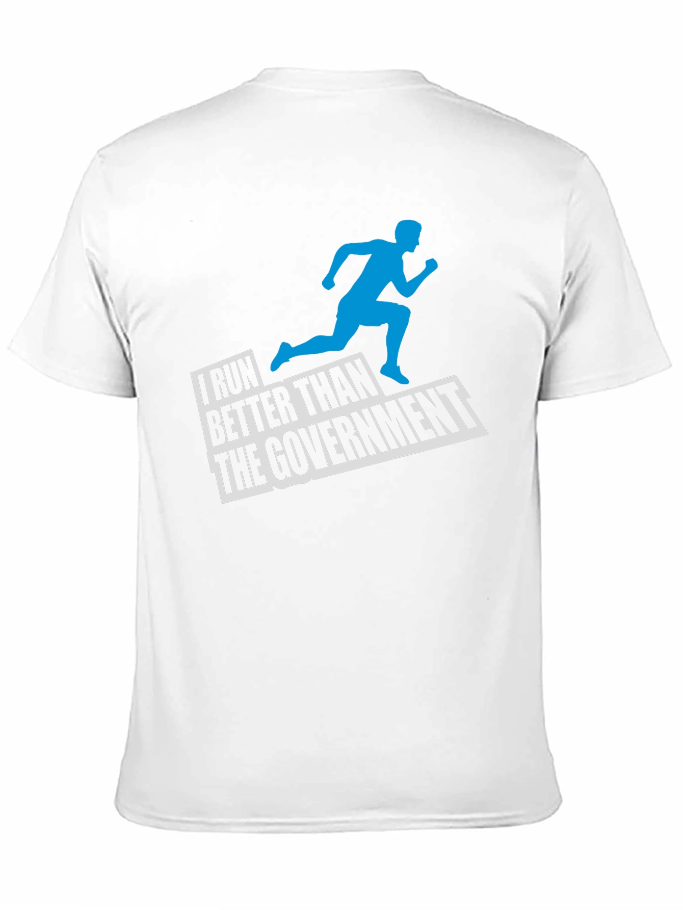 I Run Better Than The Government Black T-Shirt