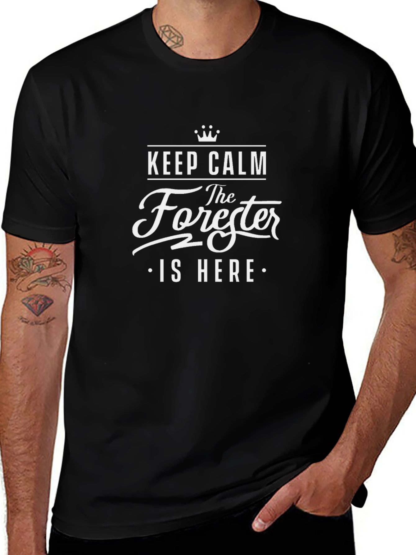 Keep Calm The Forester is Here Graphic Tee