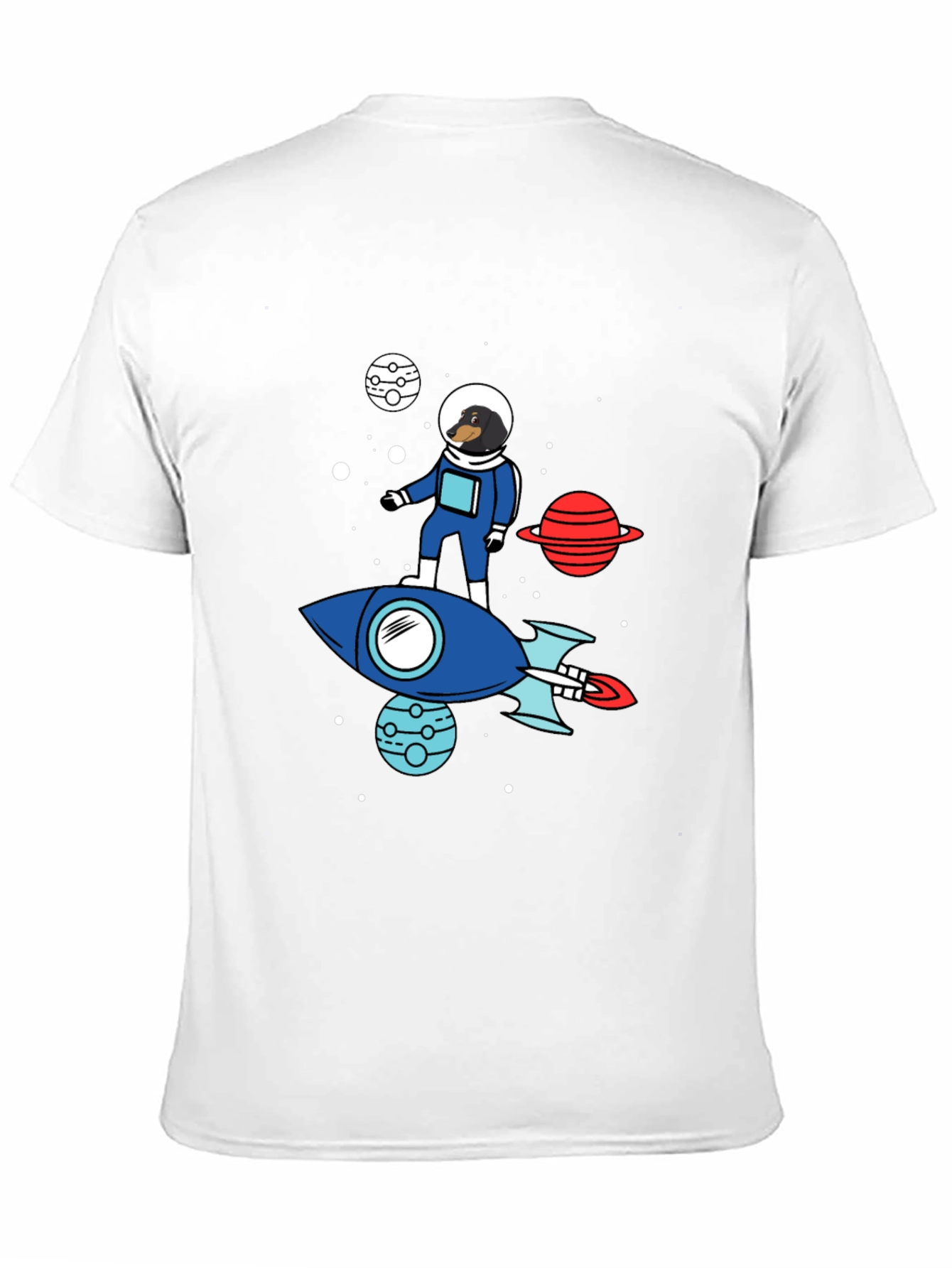 Dachshund Astronaut T-Shirt - Space Dog Tee