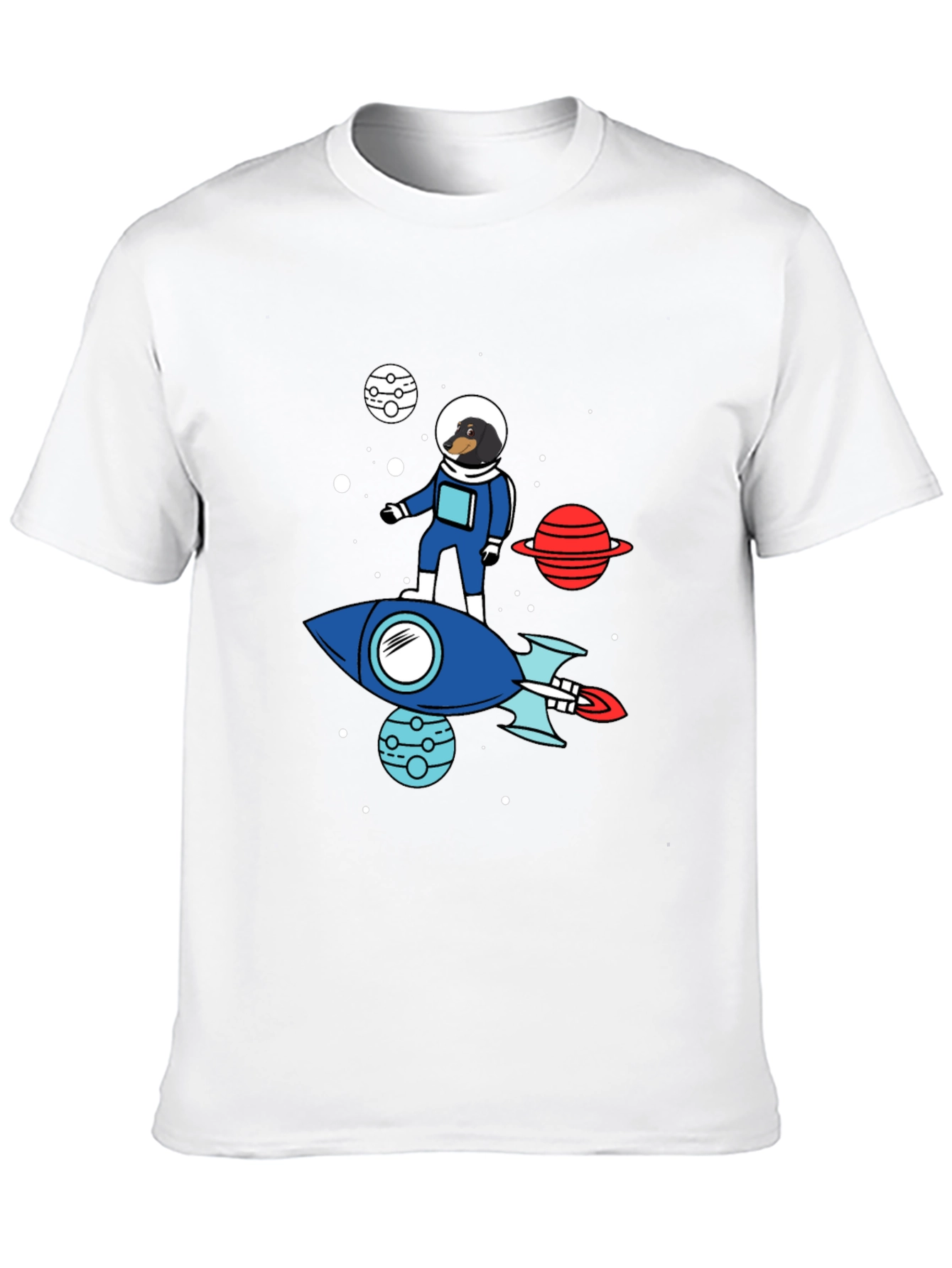 Dachshund Astronaut T-Shirt - Space Dog Tee