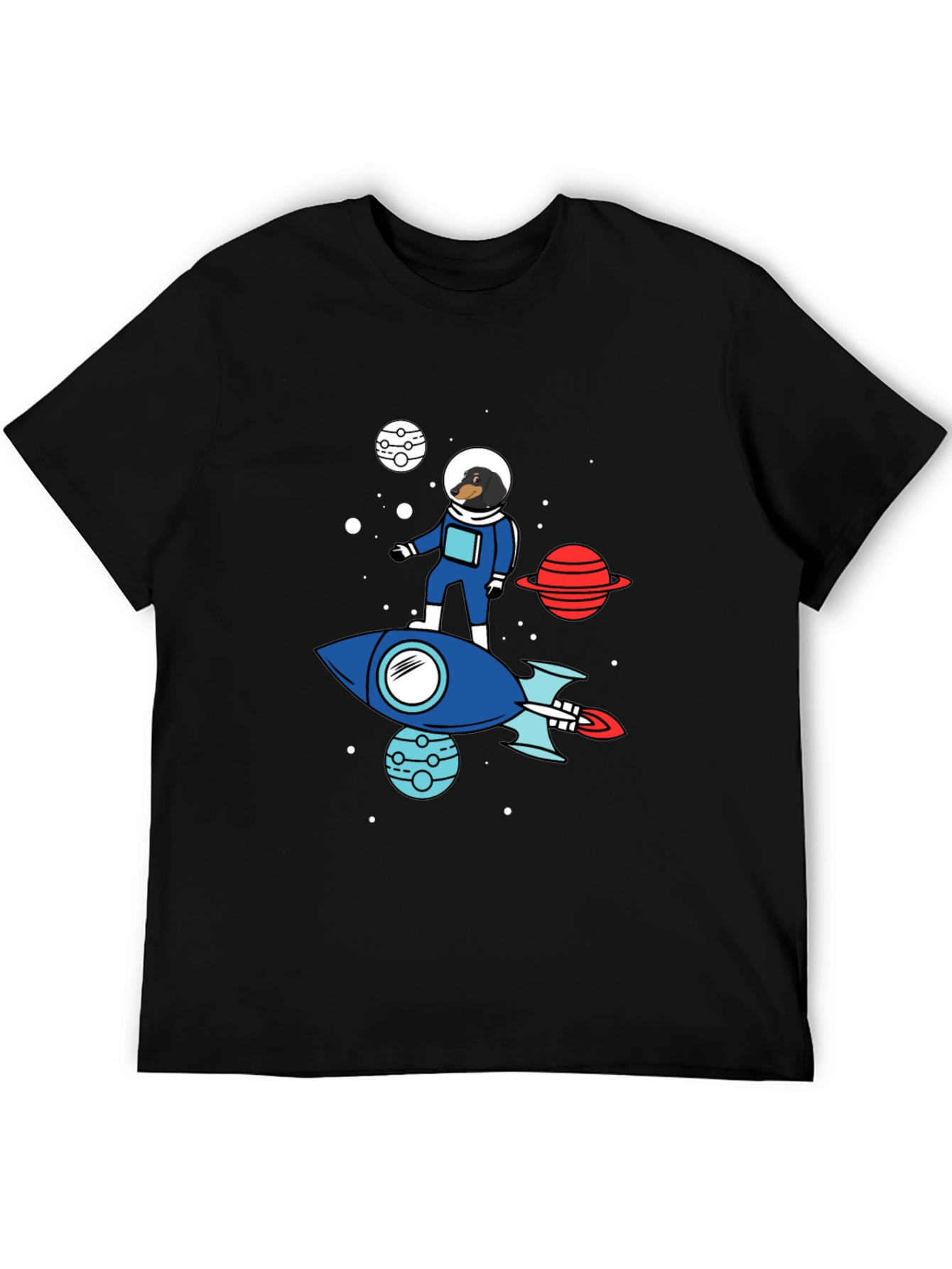 Dachshund Astronaut T-Shirt - Space Dog Tee