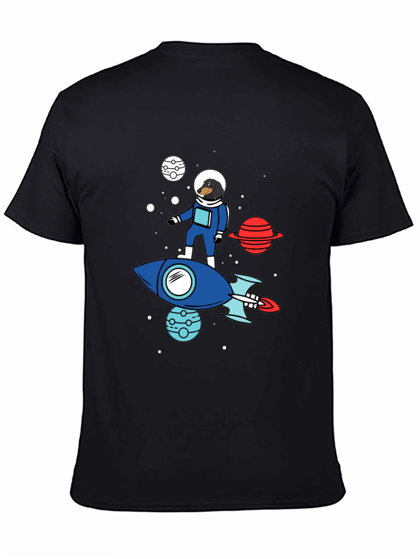 Dachshund Astronaut T-Shirt - Space Dog Tee