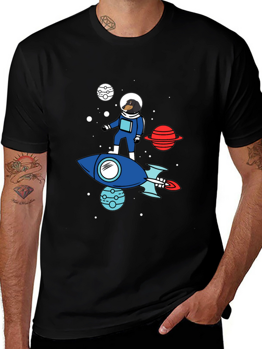 Dachshund Astronaut T-Shirt - Space Dog Tee