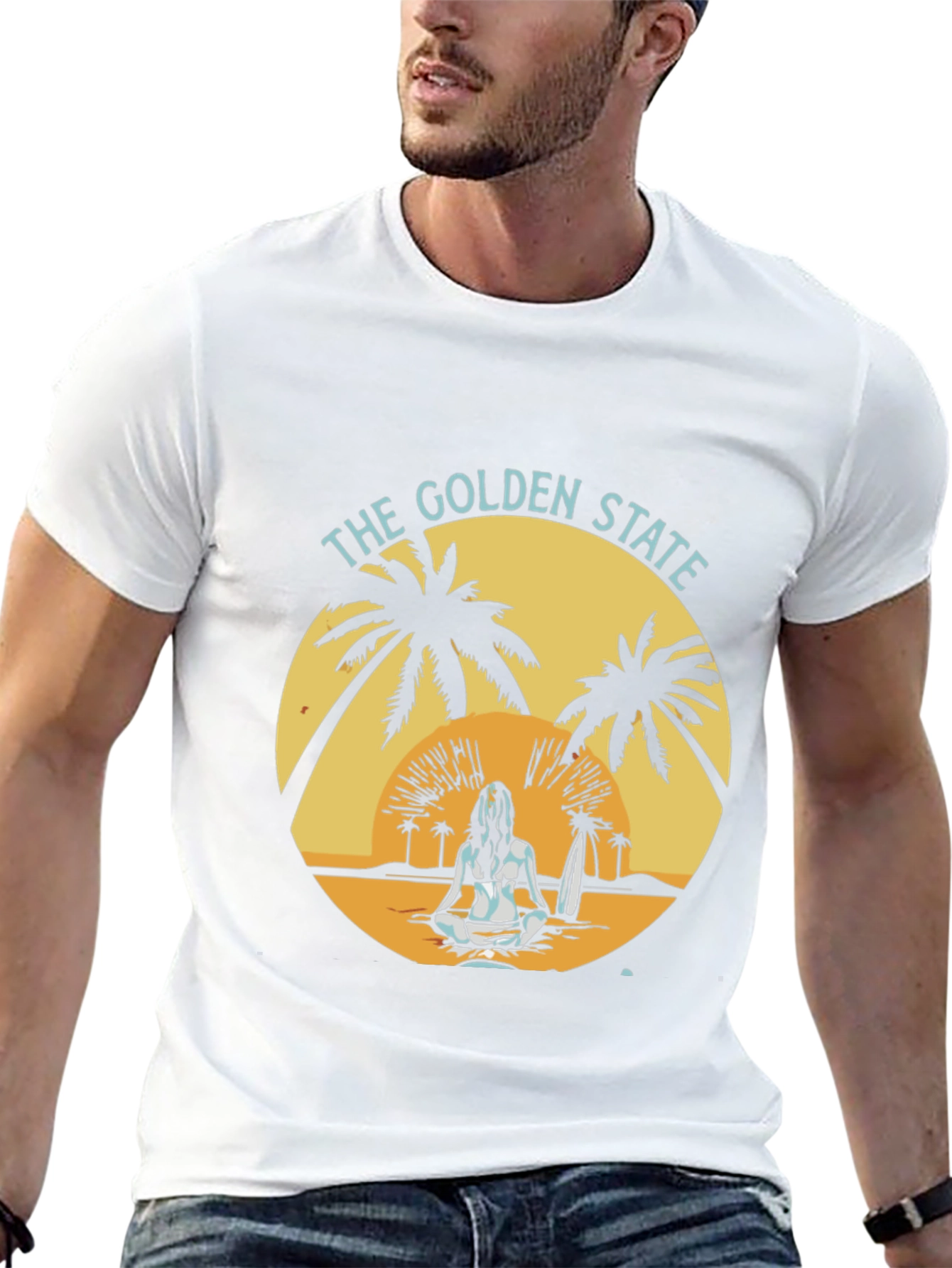 Golden State Graphic Tee - Beach Vibe