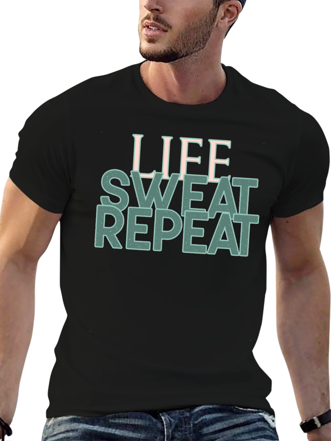 Life Sweat Repeat Graphic T-Shirt