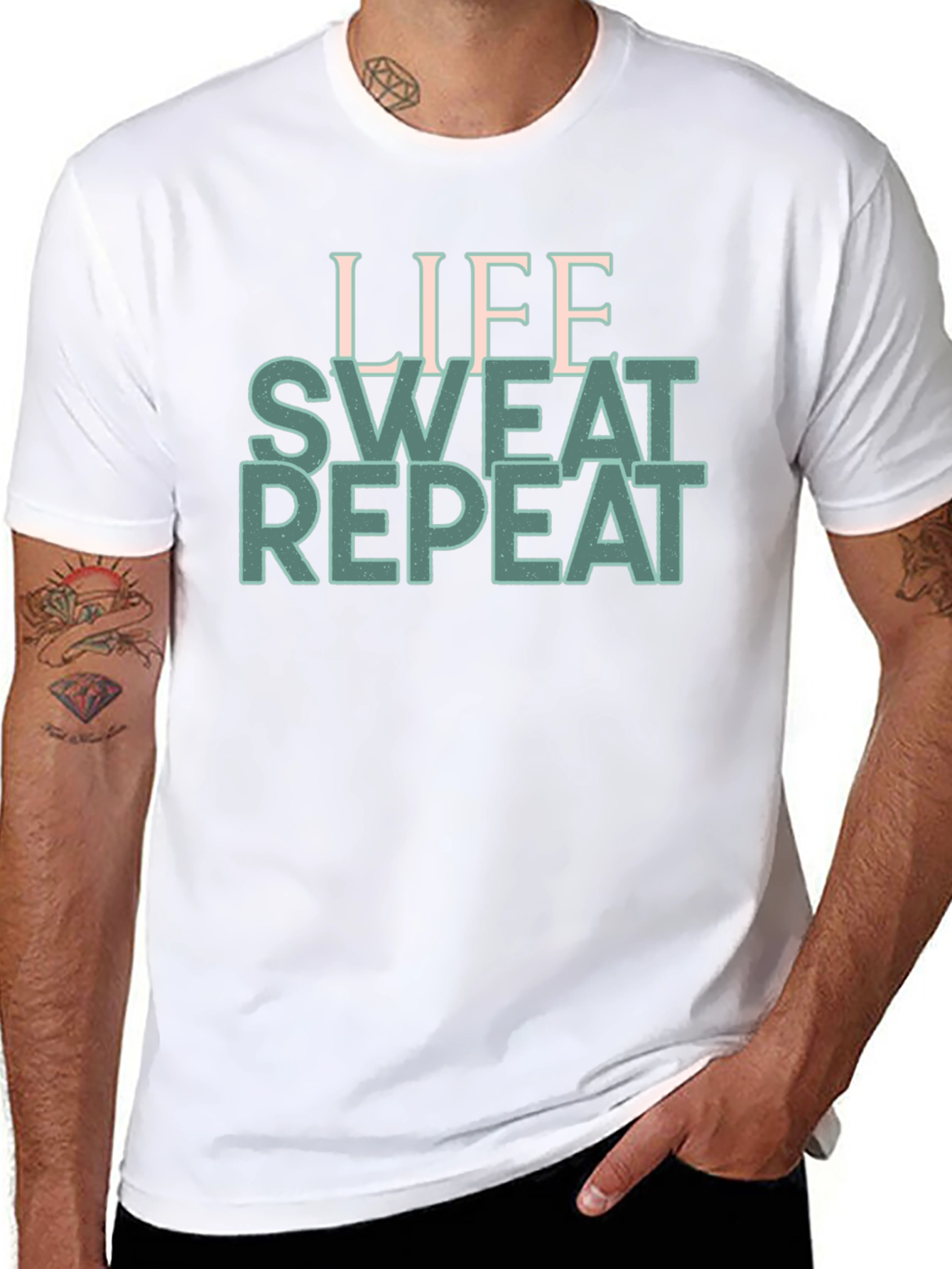 Life Sweat Repeat Graphic T-Shirt