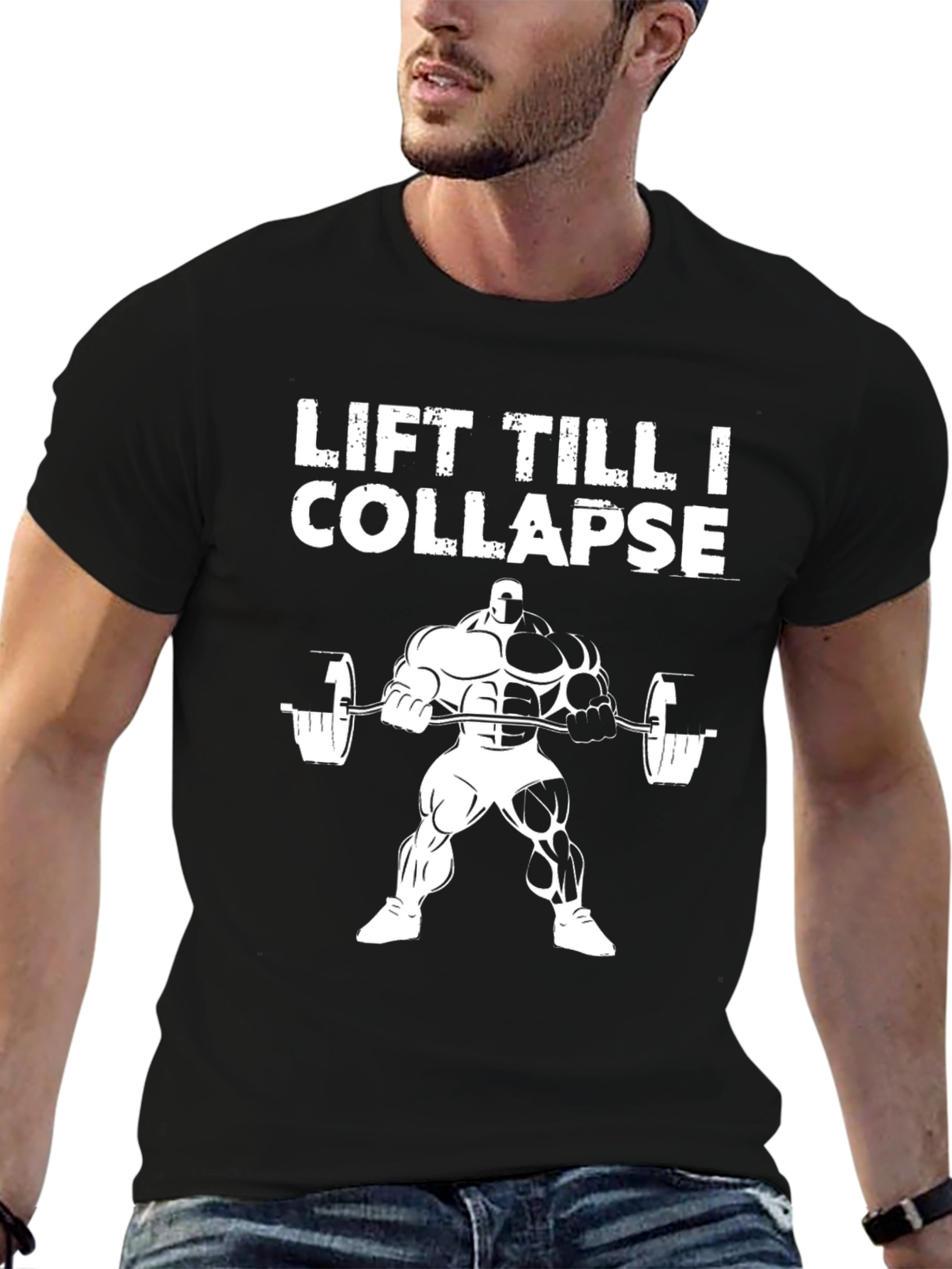 Lift Till I Collapse Mens Graphic T-Shirt