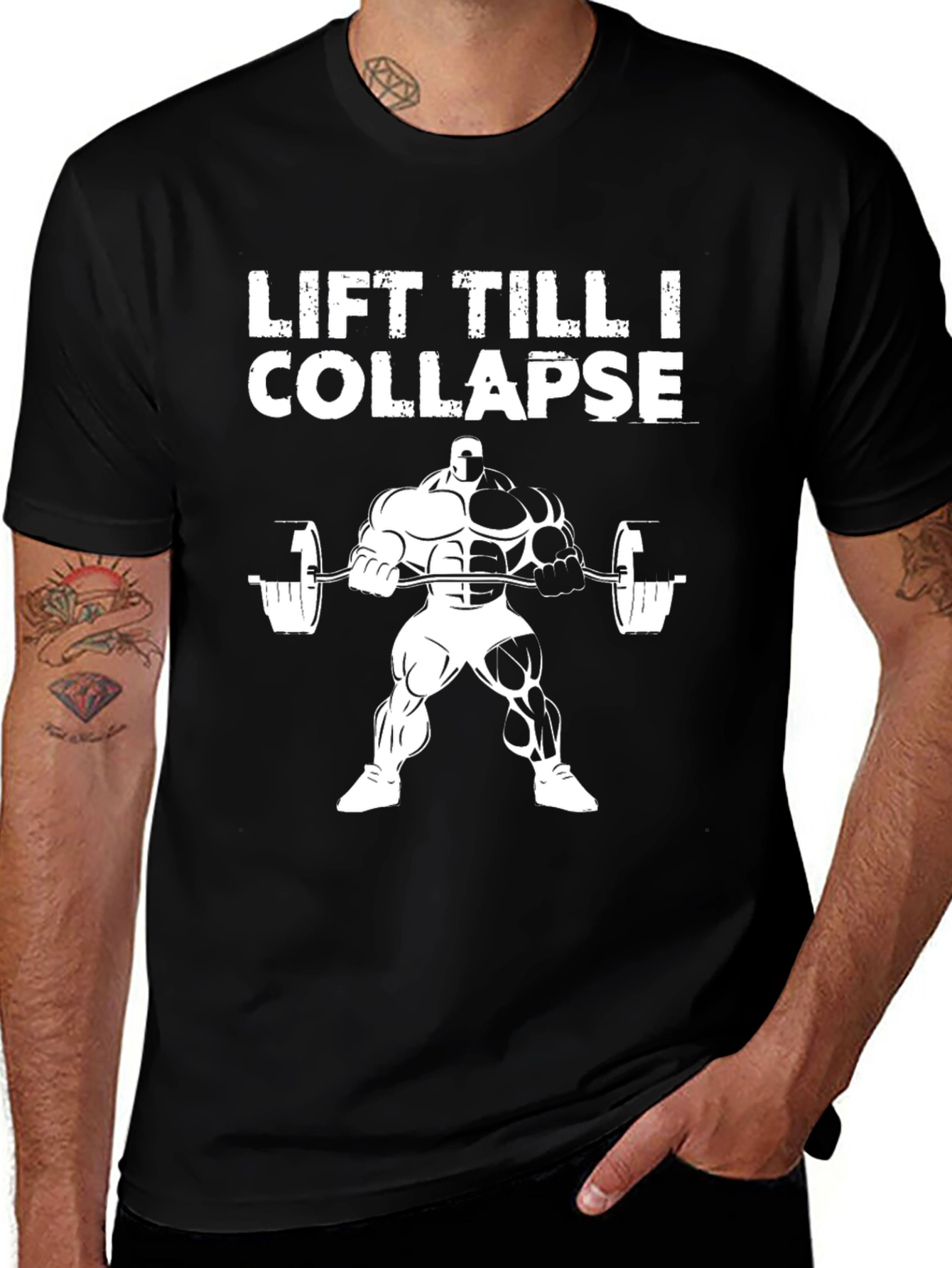 Lift Till I Collapse Mens Graphic T-Shirt