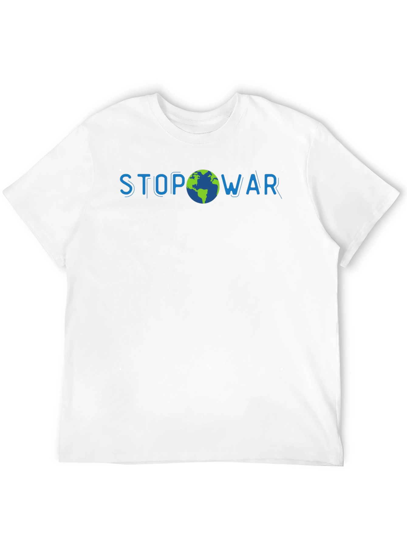 Stop War Earth Graphic Mens T-Shirt