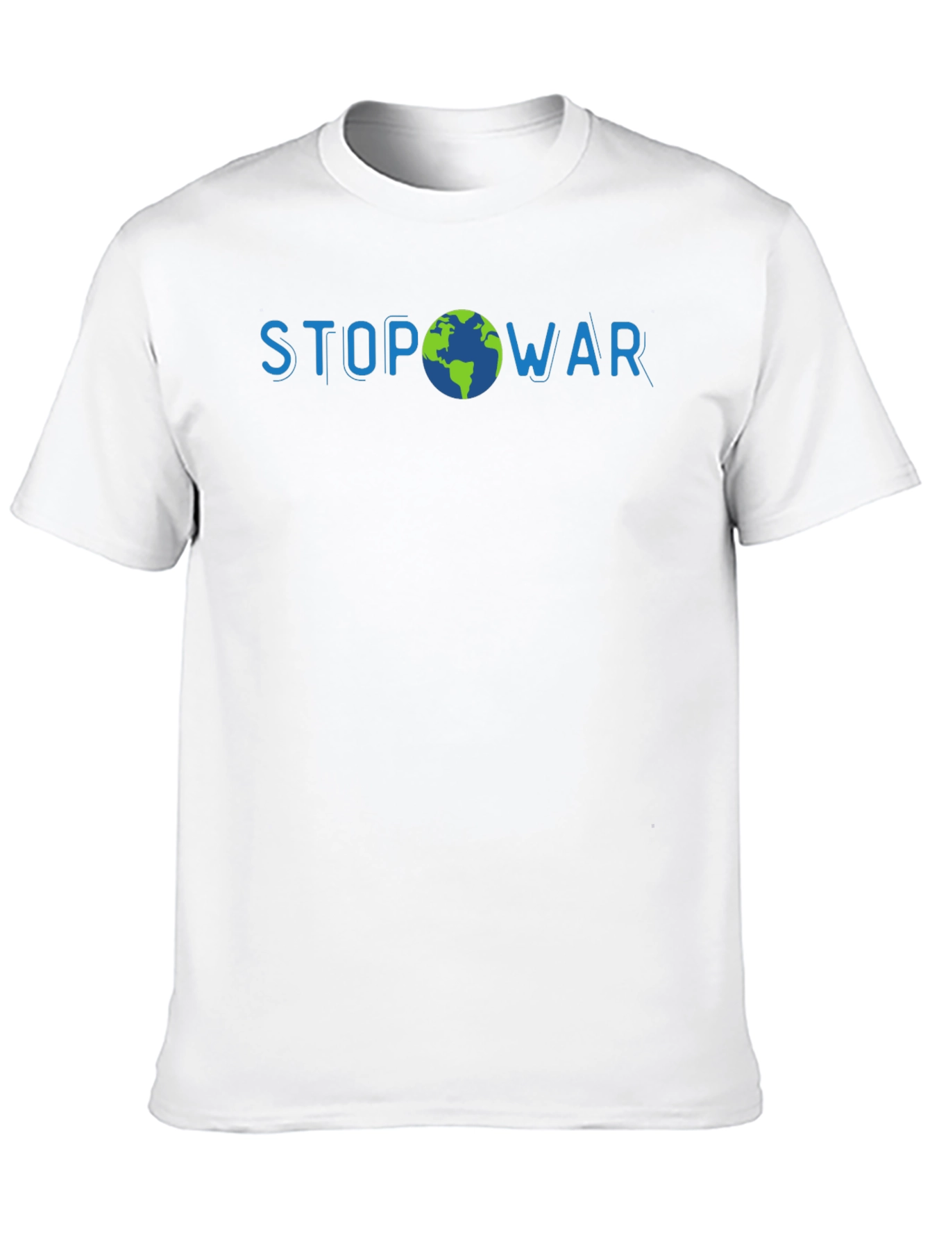 Stop War Earth Graphic Mens T-Shirt