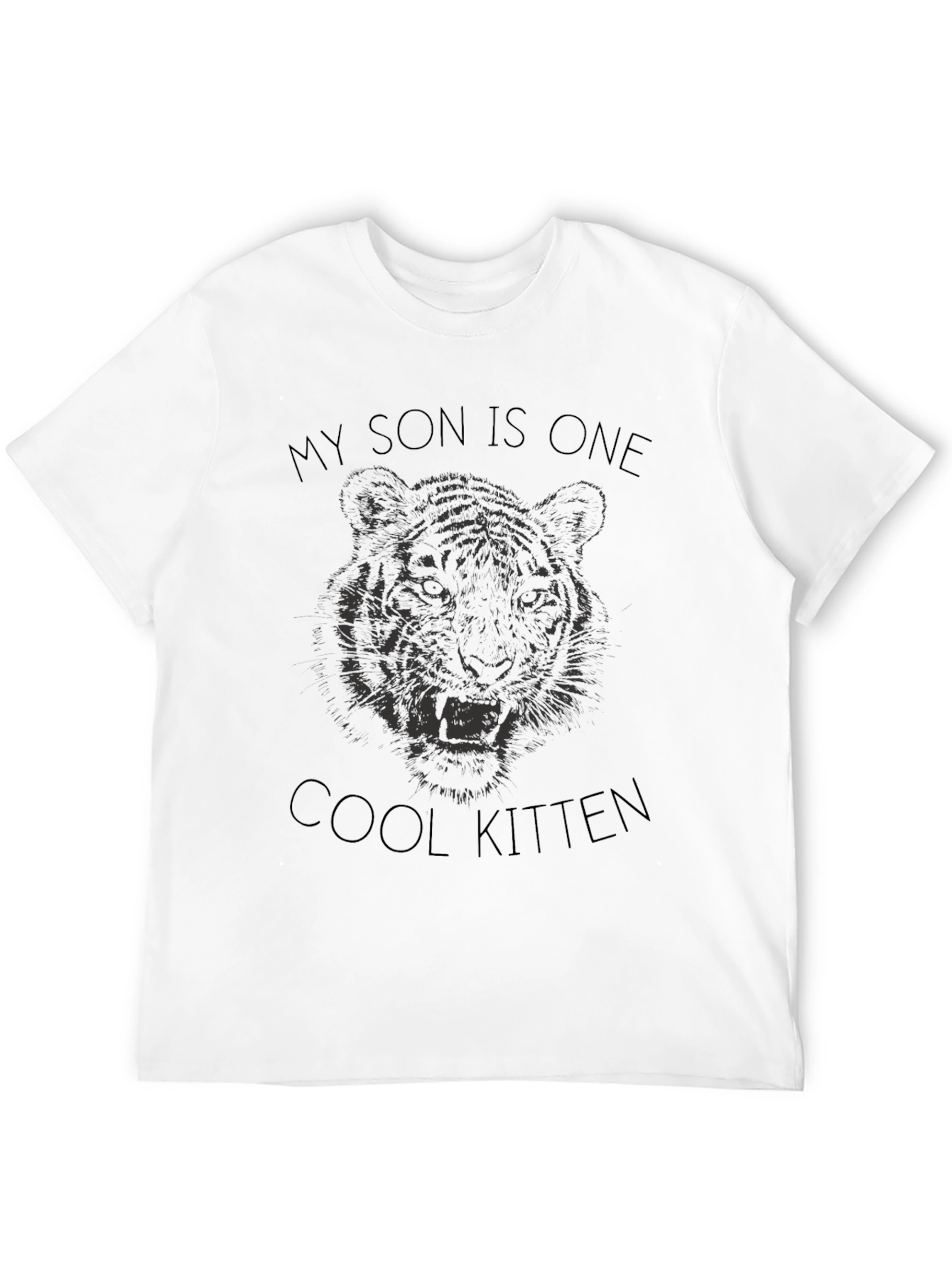 Cool Kitten Son Tee - Unique Tiger Design
