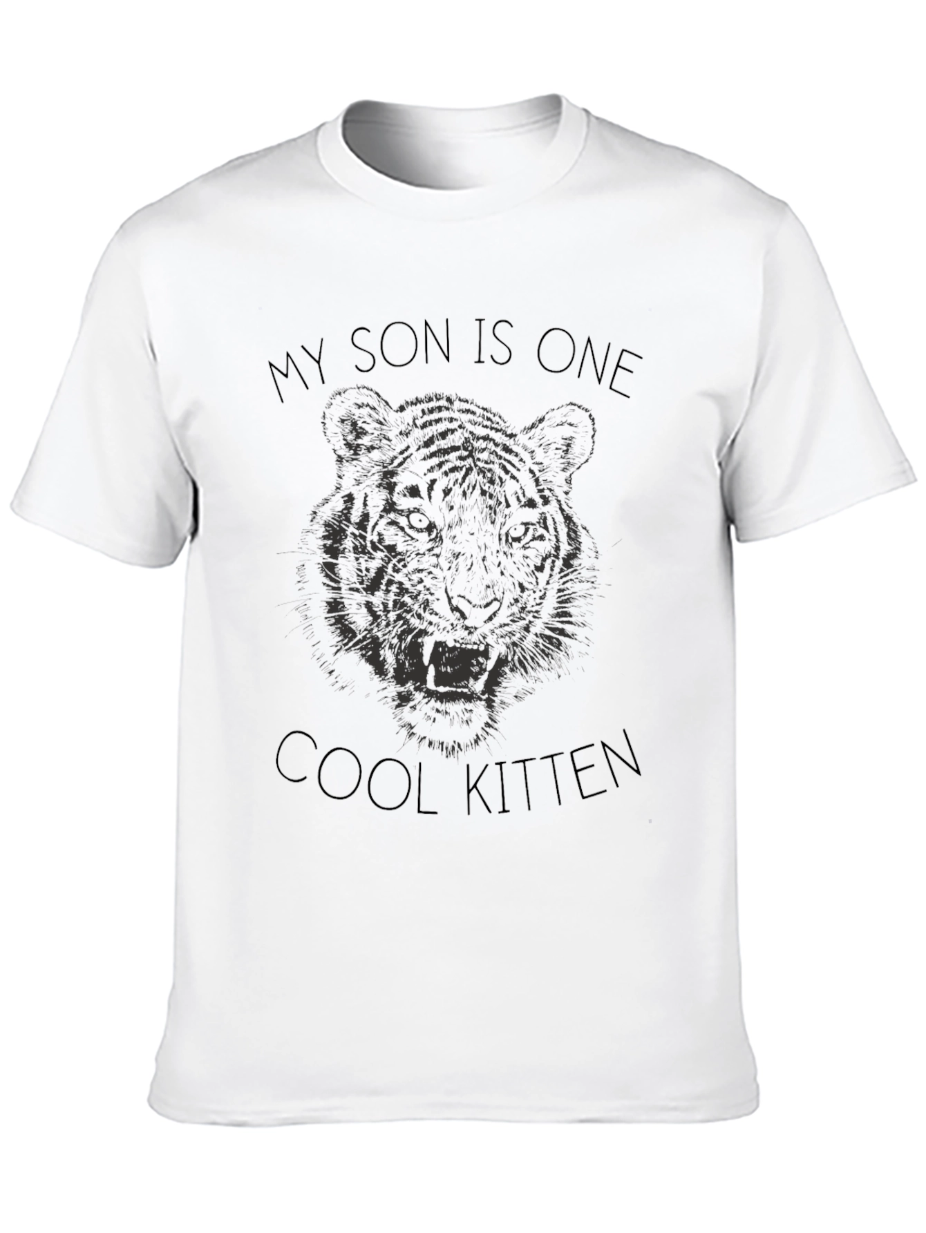 Cool Kitten Son Tee - Unique Tiger Design