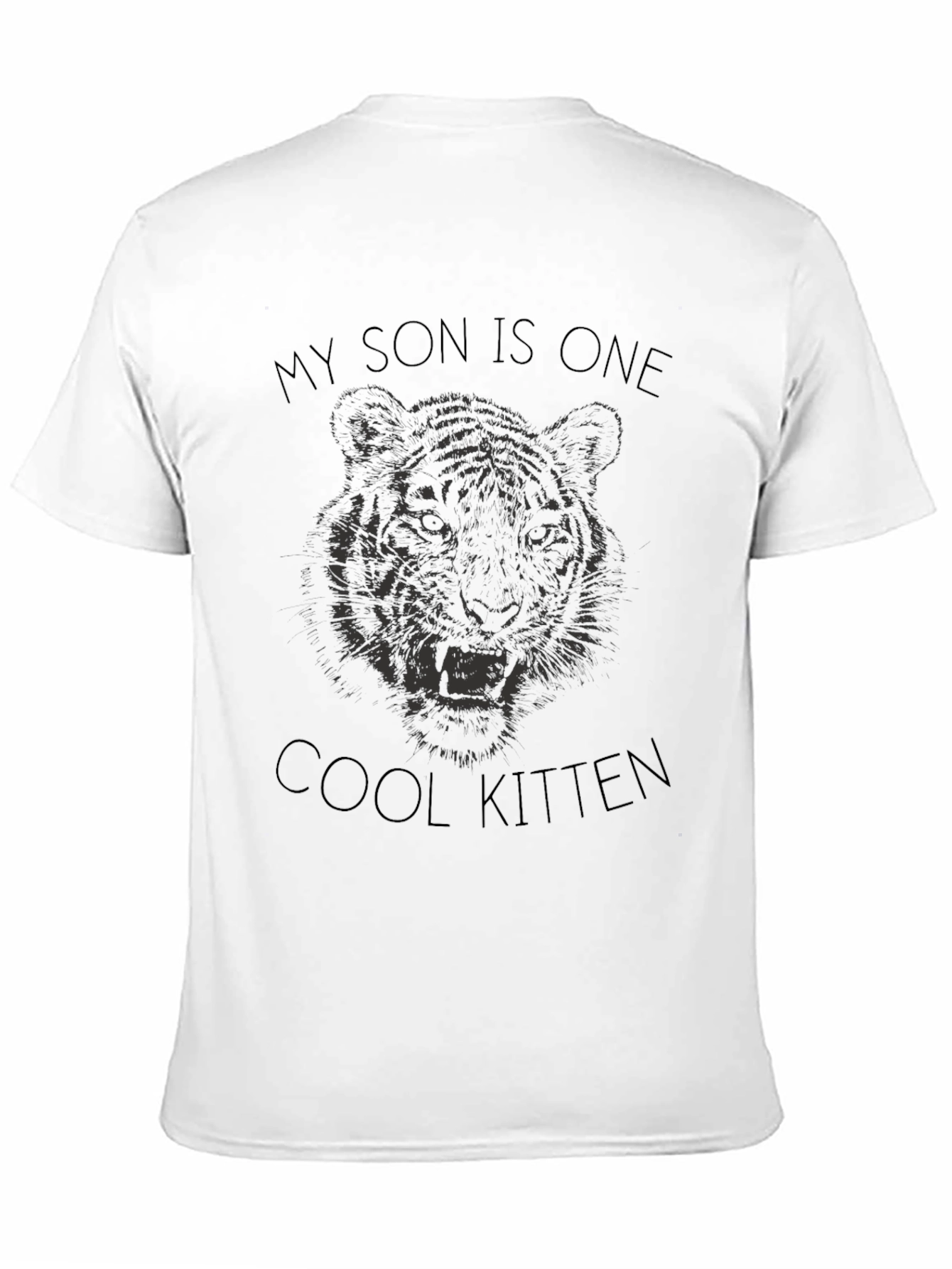 Cool Kitten Son Tee - Unique Tiger Design
