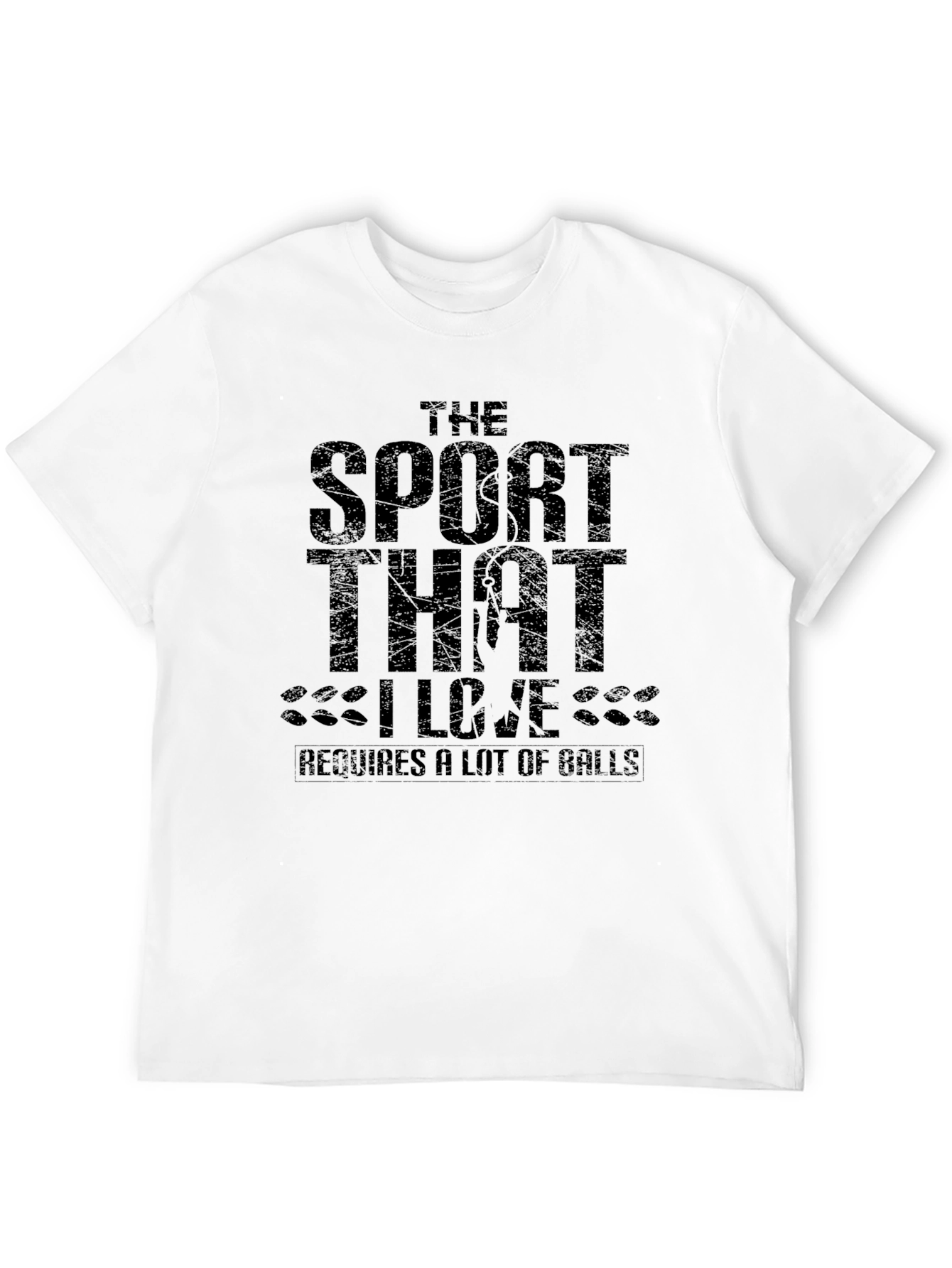Funny Sport That I Love Mens Black T-Shirt