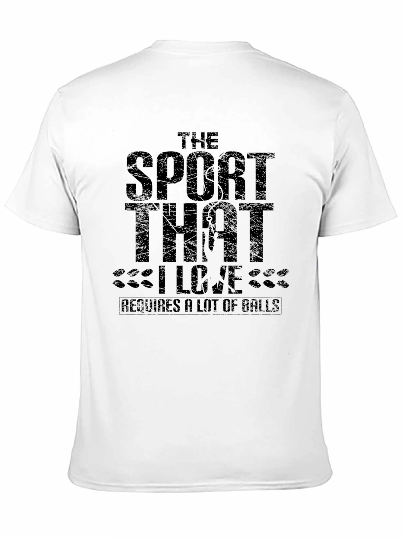 Funny Sport That I Love Mens Black T-Shirt