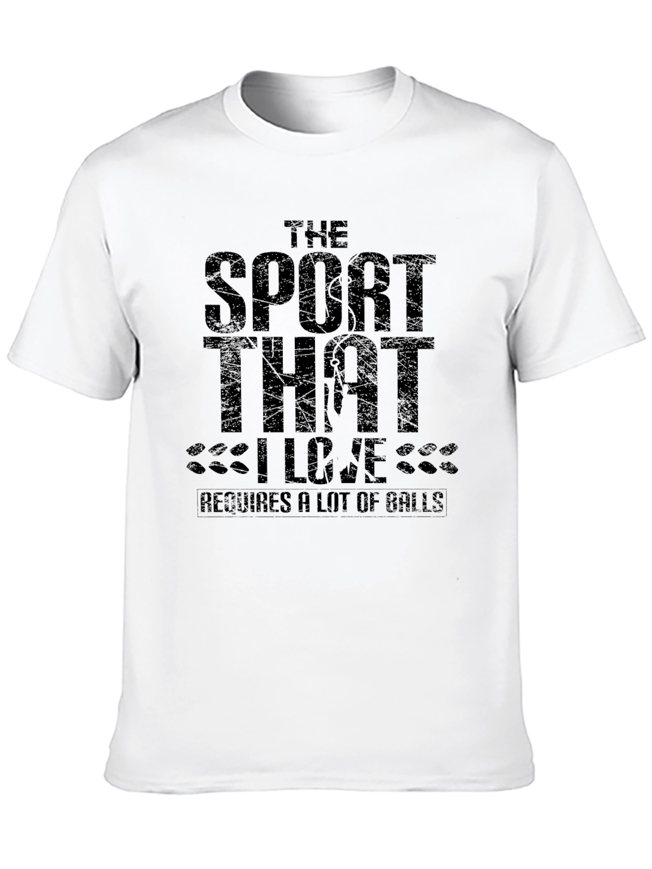 Funny Sport That I Love Mens Black T-Shirt