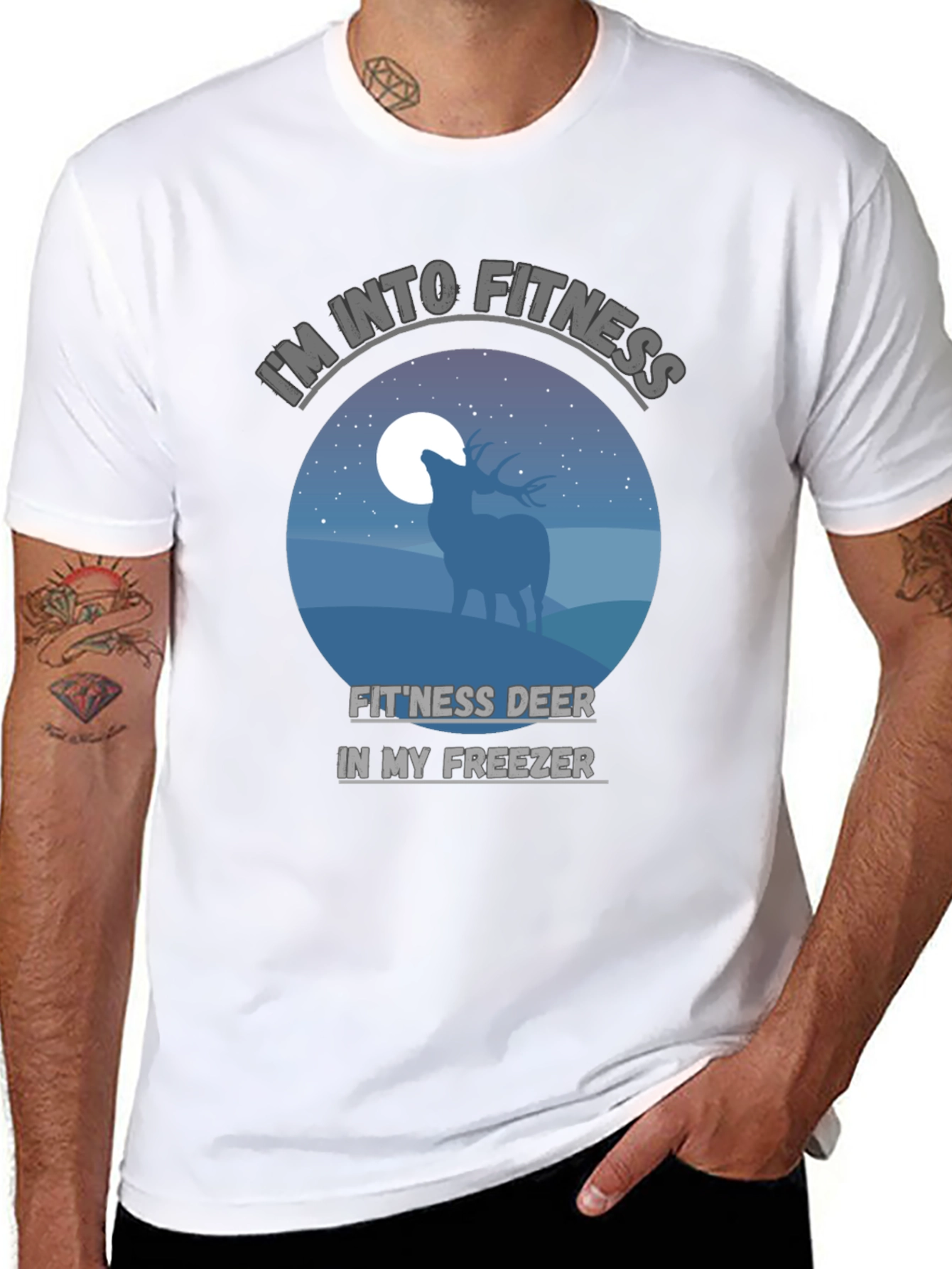 Fitness Deer Freezer Funny T-Shirt
