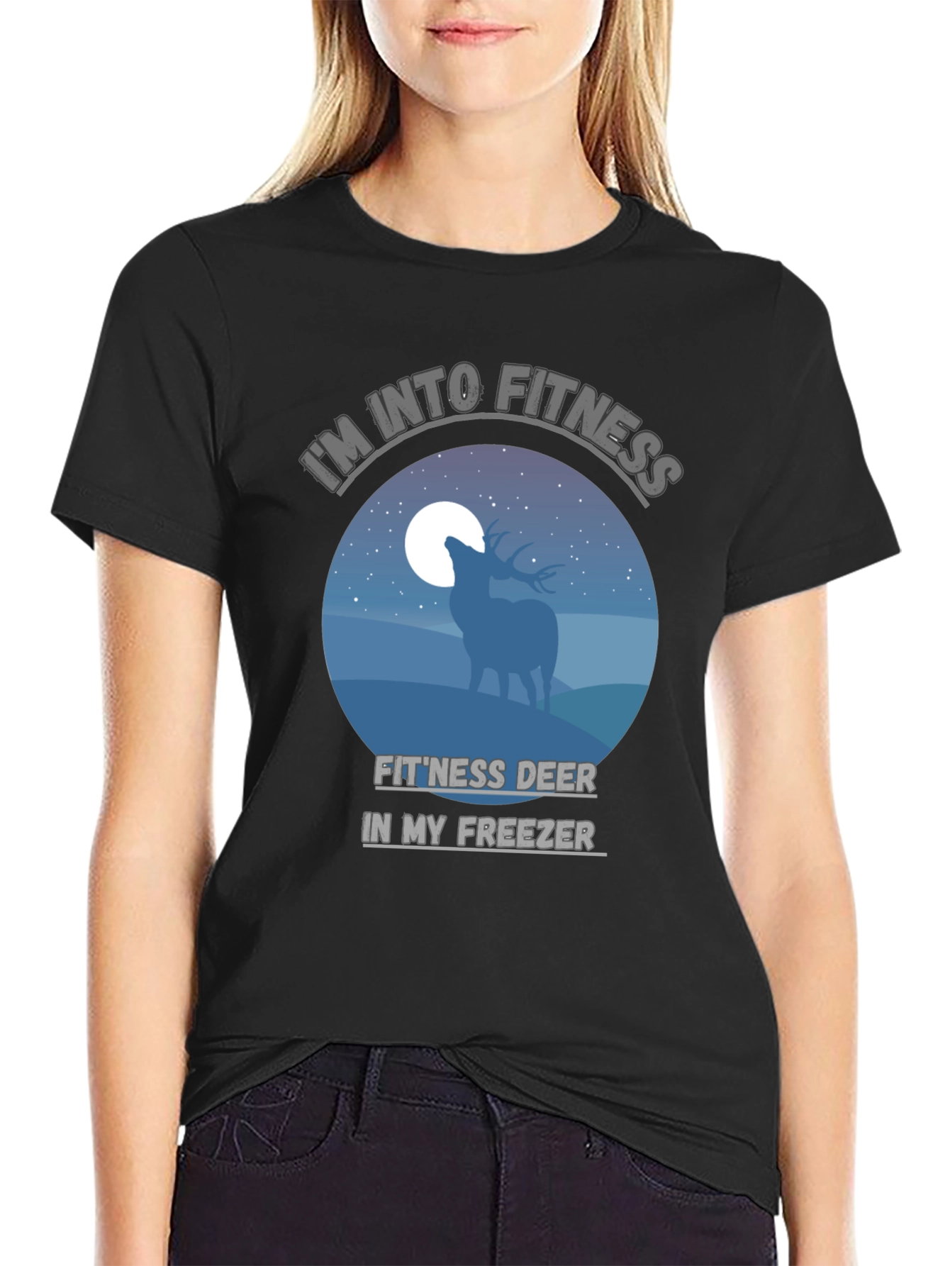 Fitness Deer Freezer Funny T-Shirt
