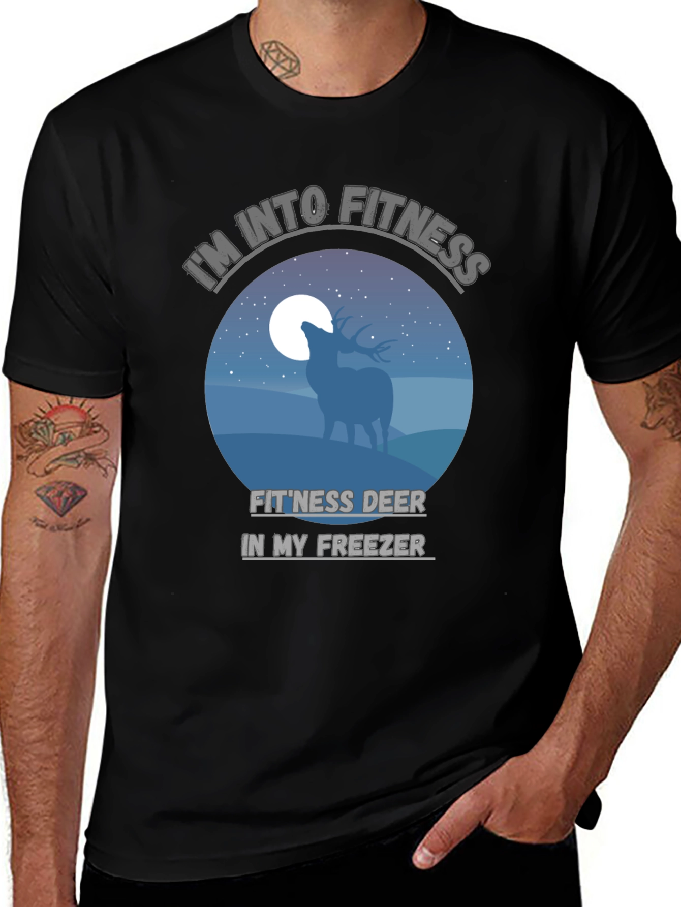 Fitness Deer Freezer Funny T-Shirt
