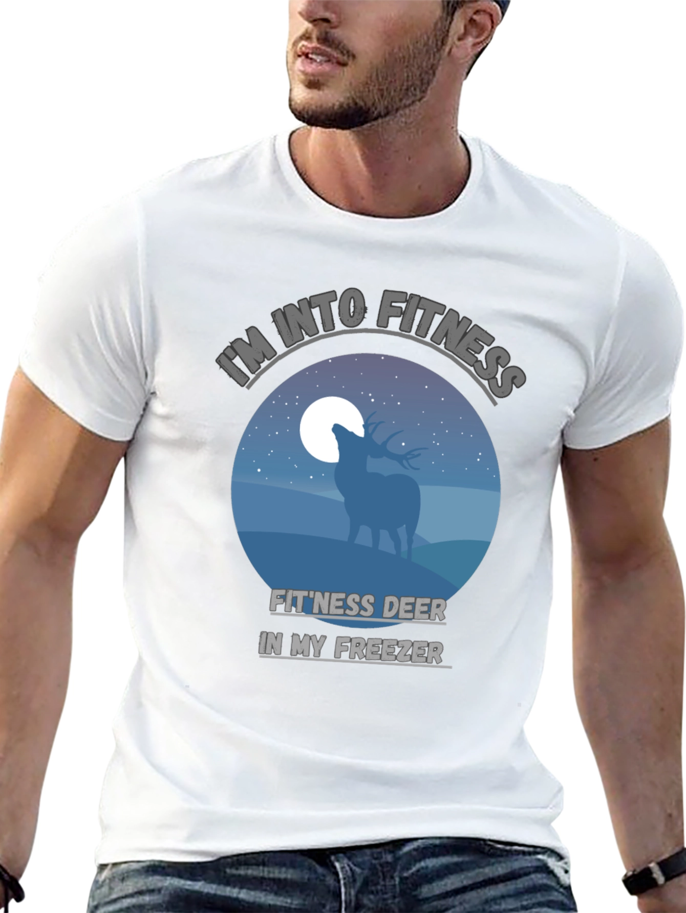Fitness Deer Freezer Funny T-Shirt