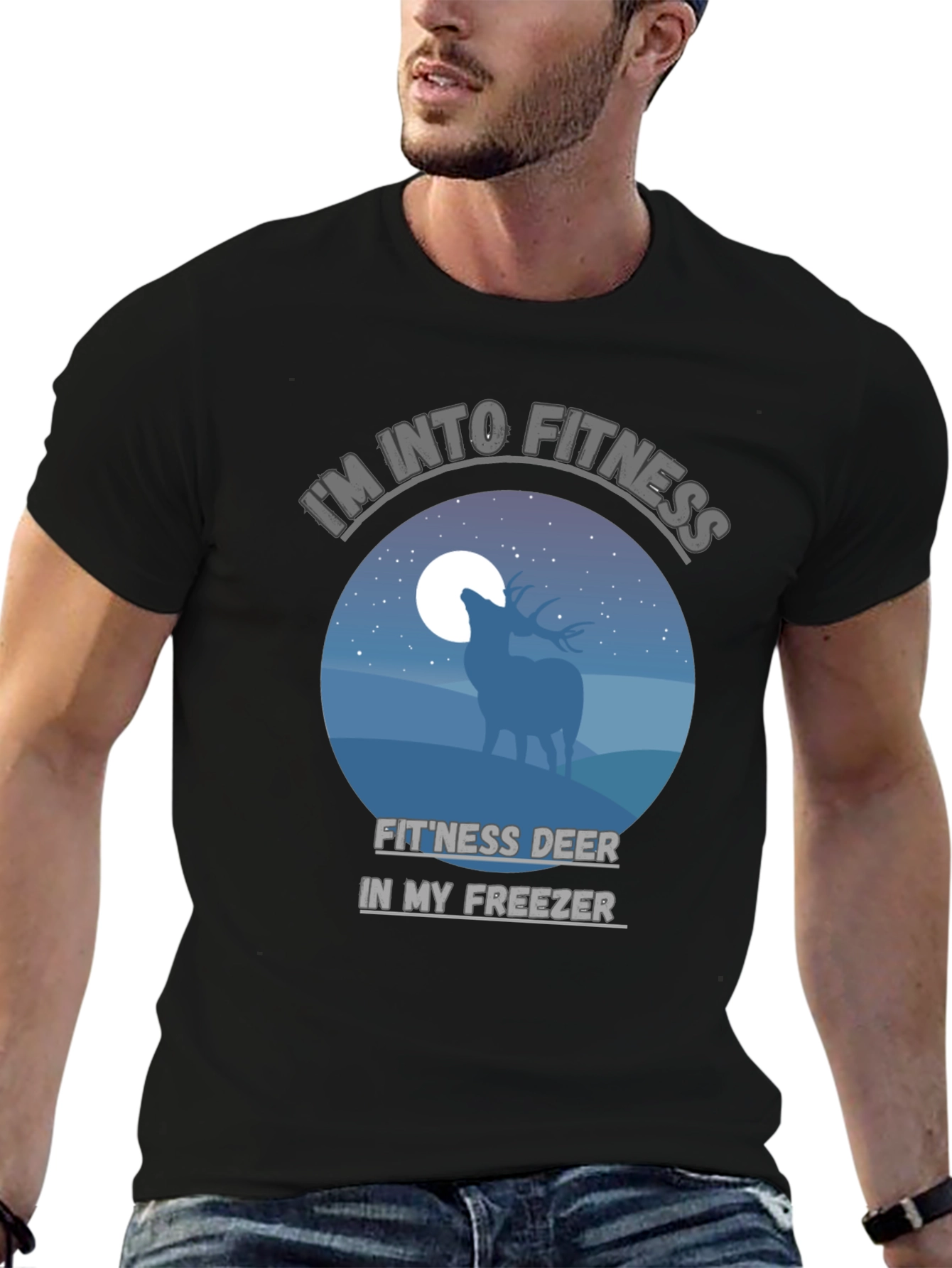 Fitness Deer Freezer Funny T-Shirt
