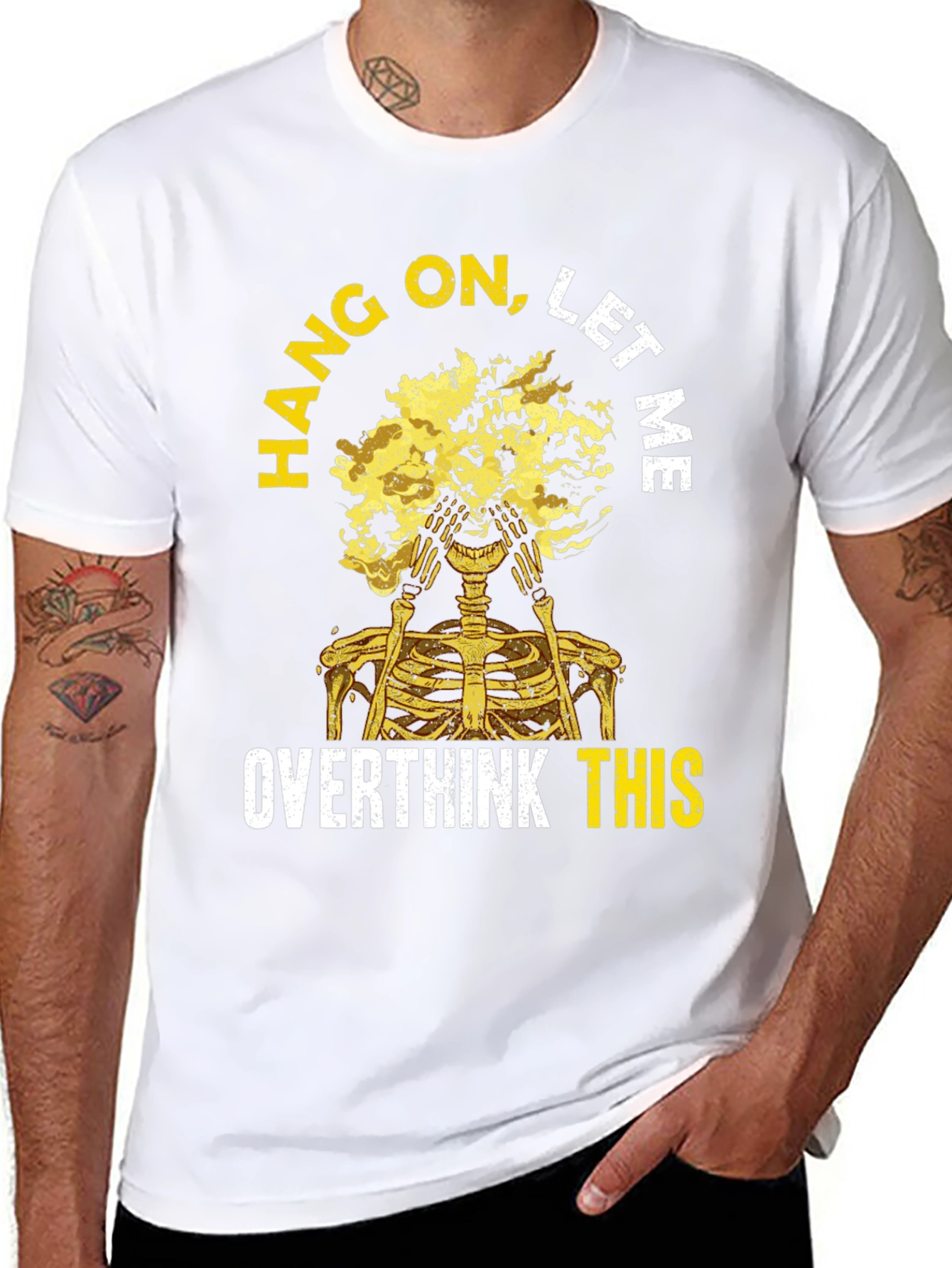 Overthink Skeleton Graphic Tee