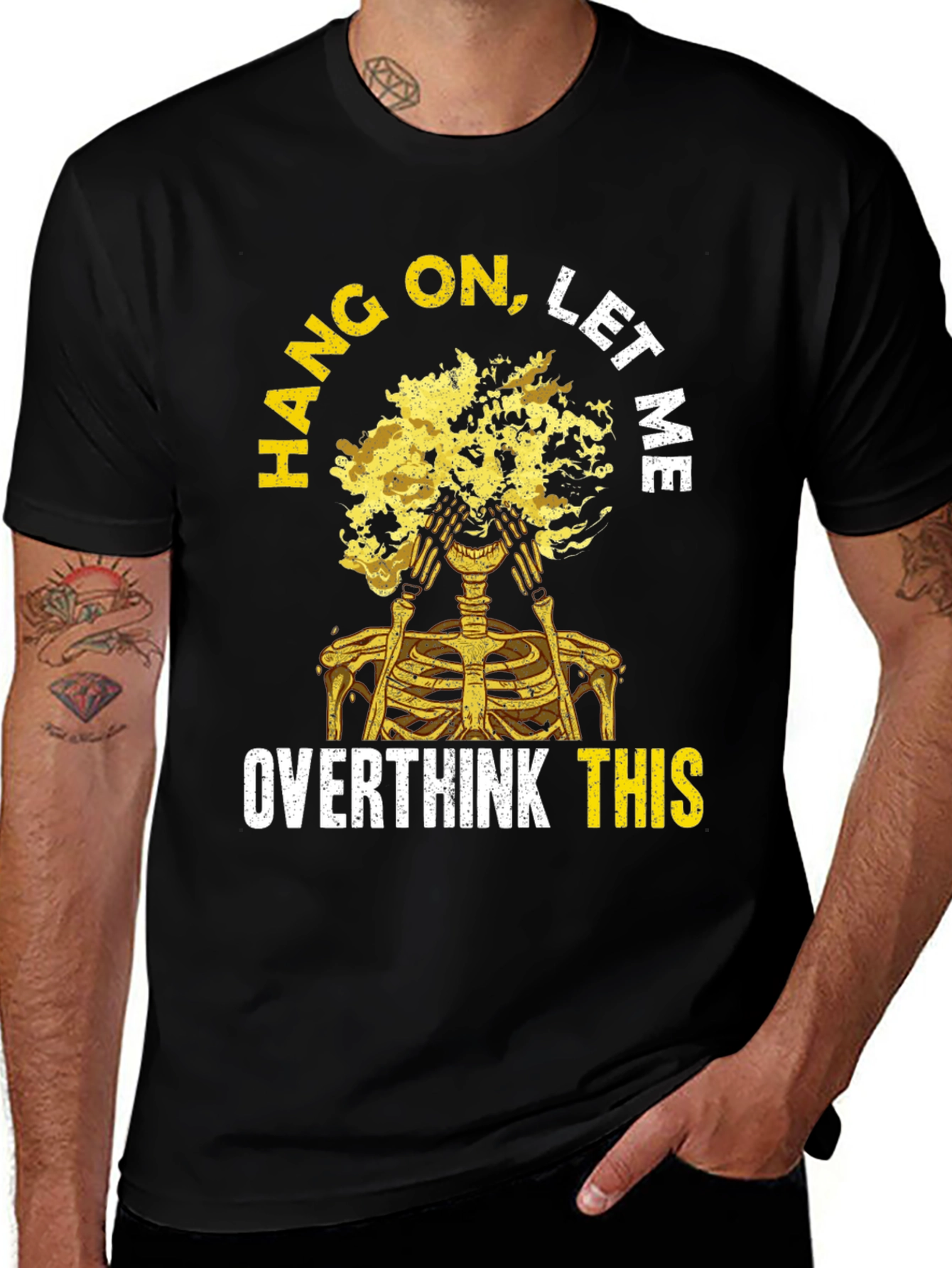 Overthink Skeleton Graphic Tee