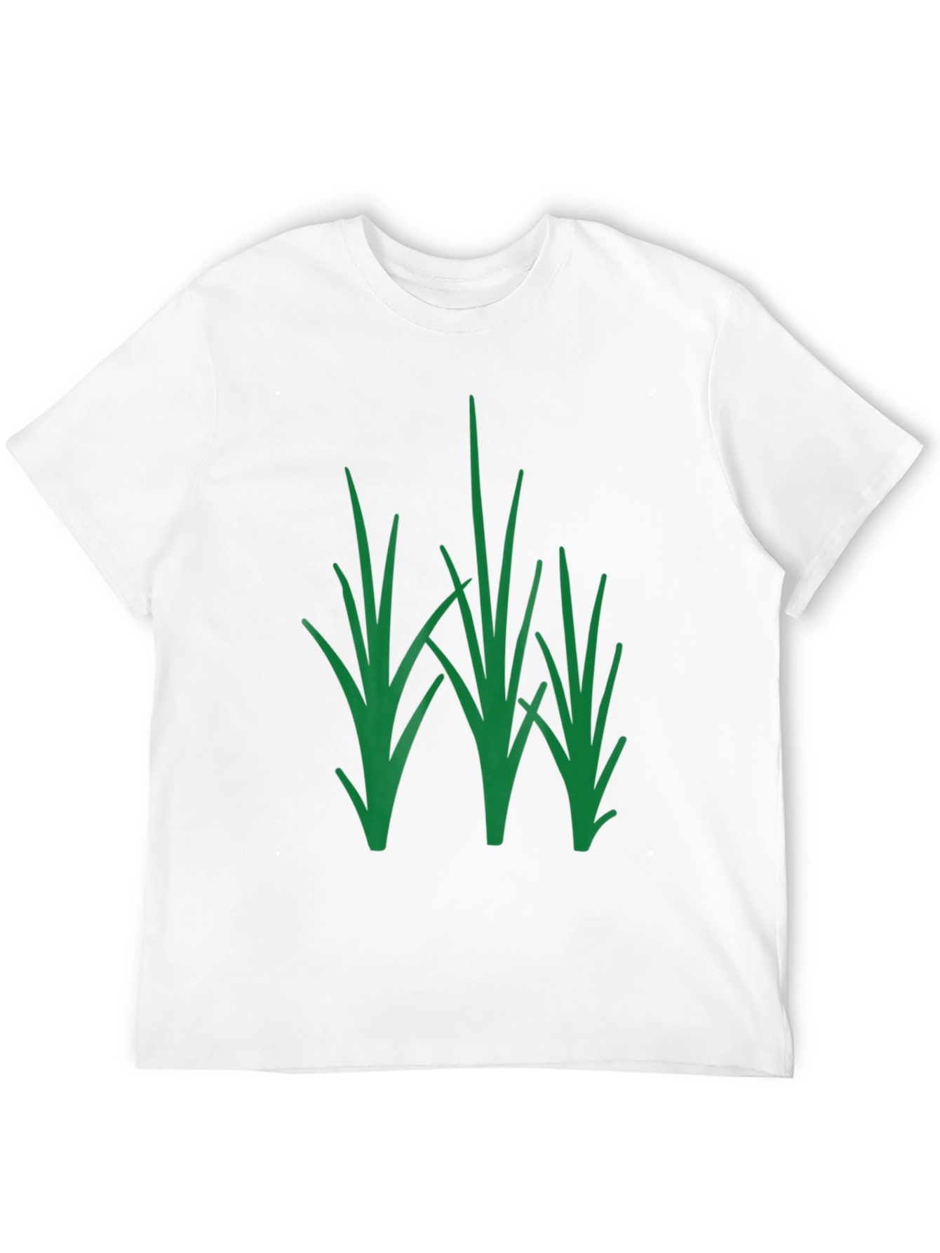 Green Grass Graphic Black T-Shirt - Nature Inspired Tee