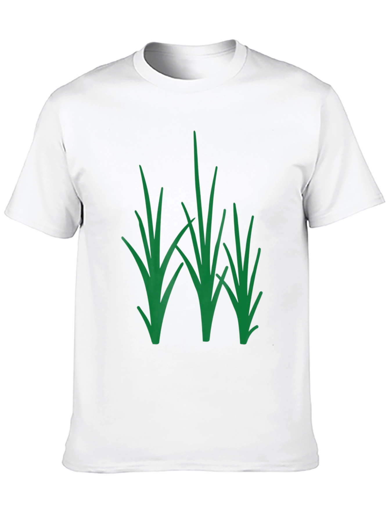 Green Grass Graphic Black T-Shirt - Nature Inspired Tee